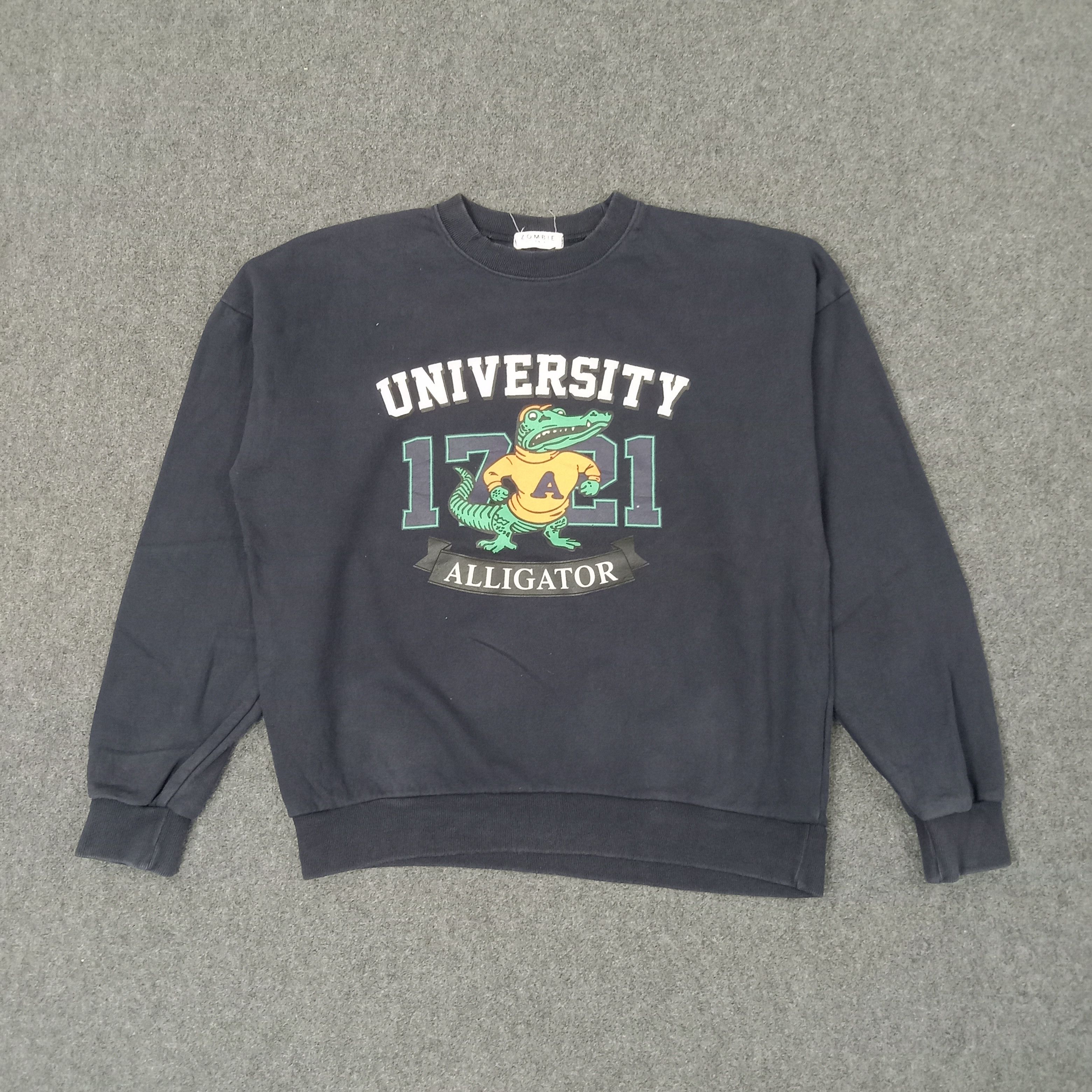 Vintage University Of Aligator Sport Style Sweatshirt C248N28 Size US L / EU 52-54 / 3 - 1 Thumbnail
