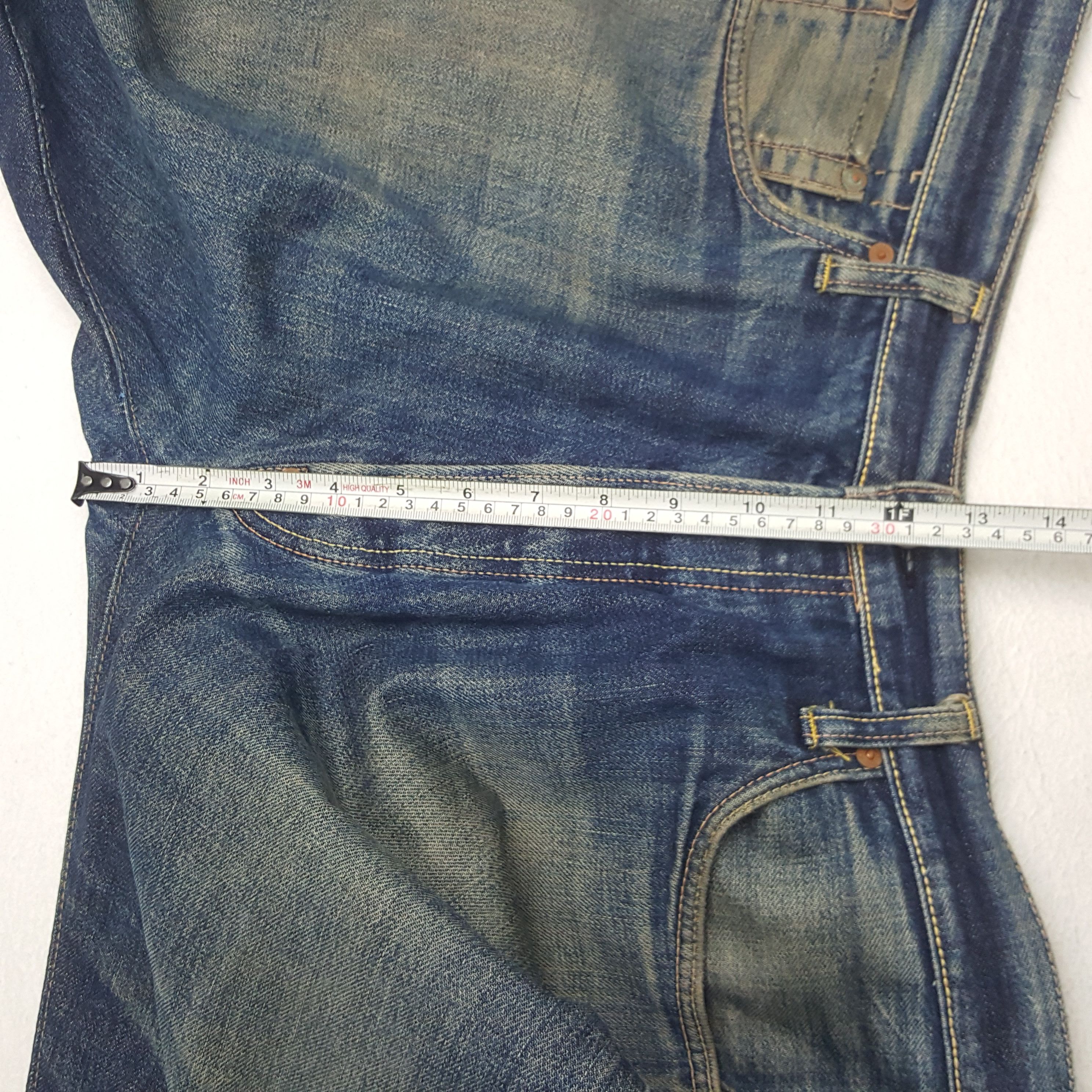 Japanese Brand × Vintage Vintage Evisu Japanese Brand Daicock Custom Art Denim Size US 35 - 10 Thumbnail
