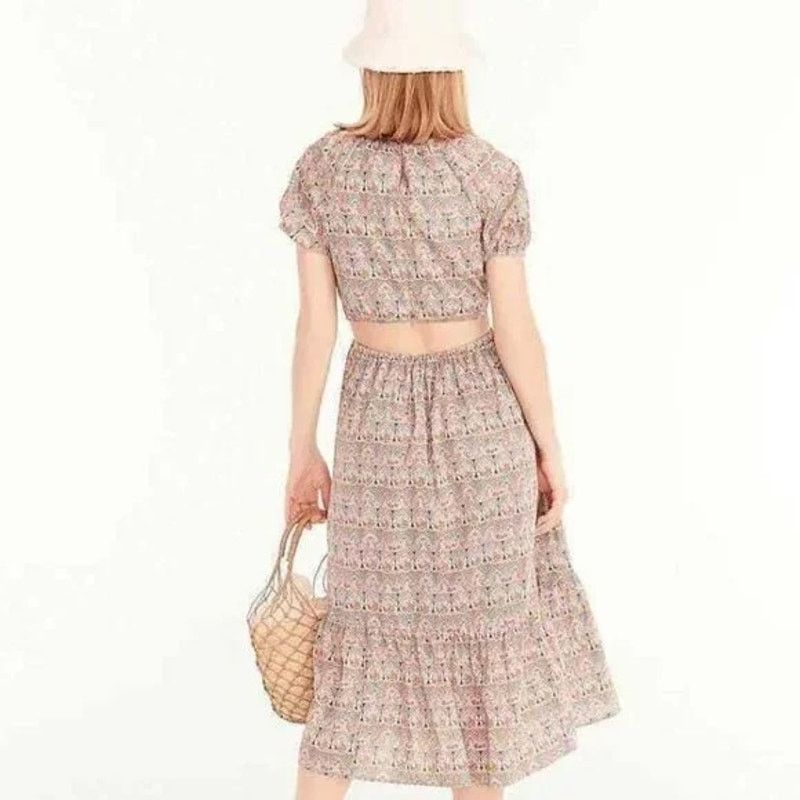 J.Crew J Crew Side Cutout Dress Liberty Giorgia Duke Womens 0 Size XS / US 0-2 / IT 36-38 - 12 Thumbnail