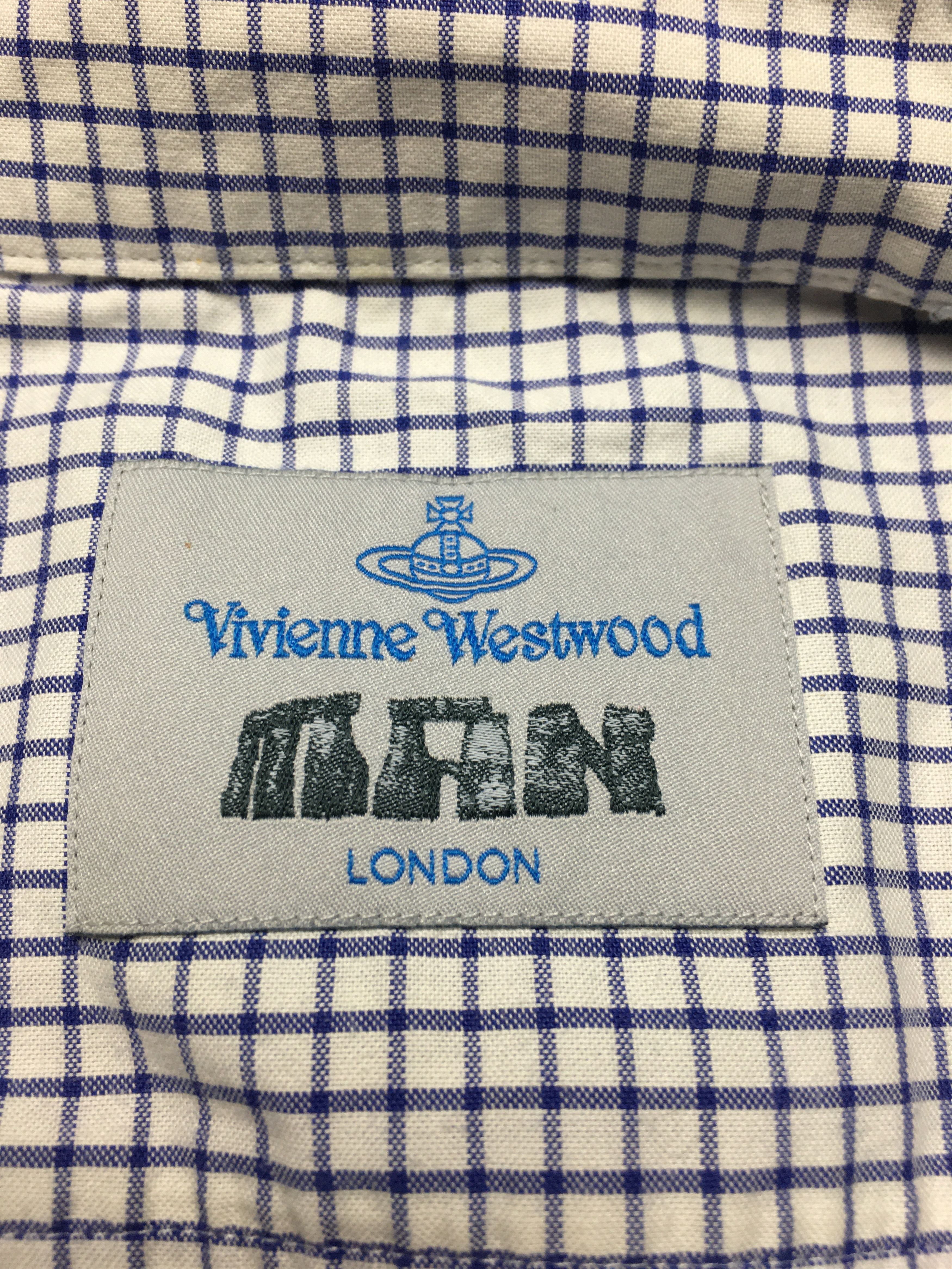 Vivienne Westwood Vivienne Westwood Checkered Short Sleeve Mens Shirt Size III Size US M / EU 48-50 / 2 - 14 Thumbnail