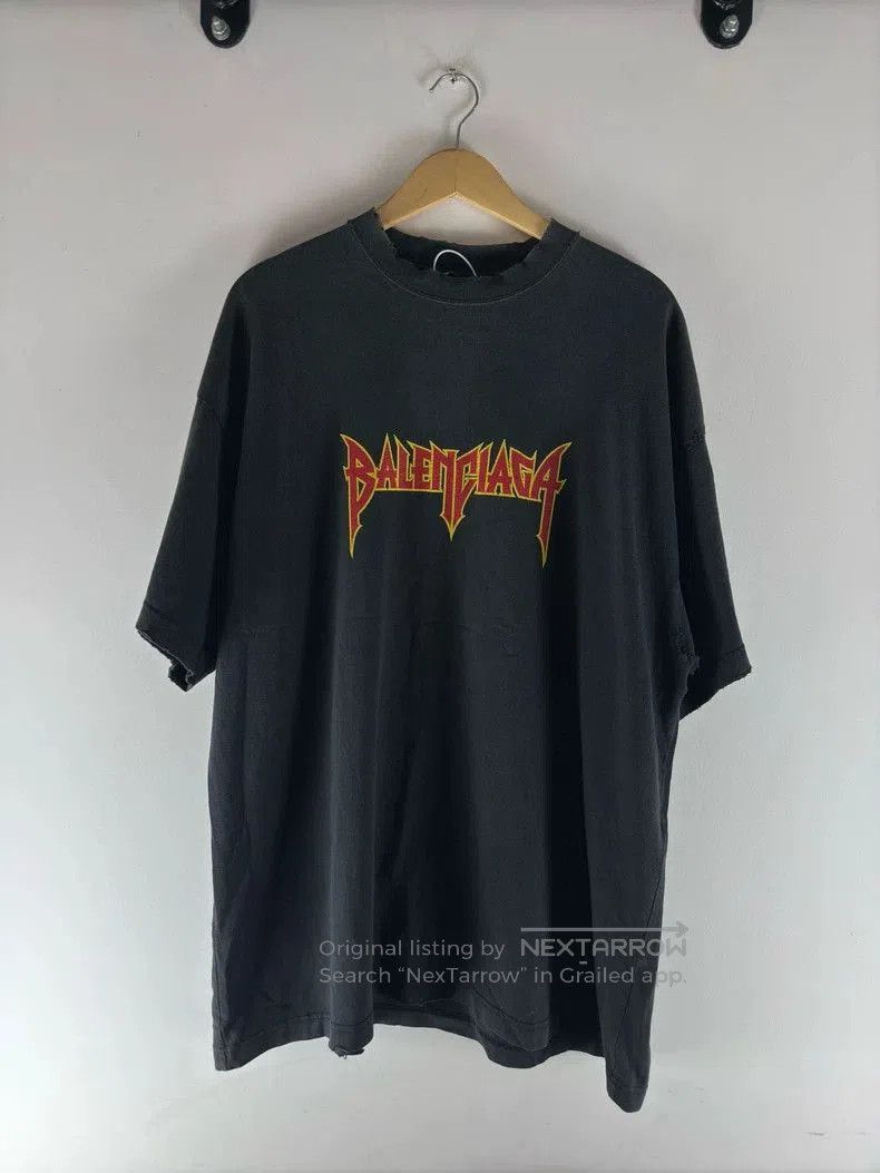 Balenciaga Balenciaga Rock Lightning Short Sleeve Tee. Size US XXL / EU 58 / 5 - 1 Thumbnail