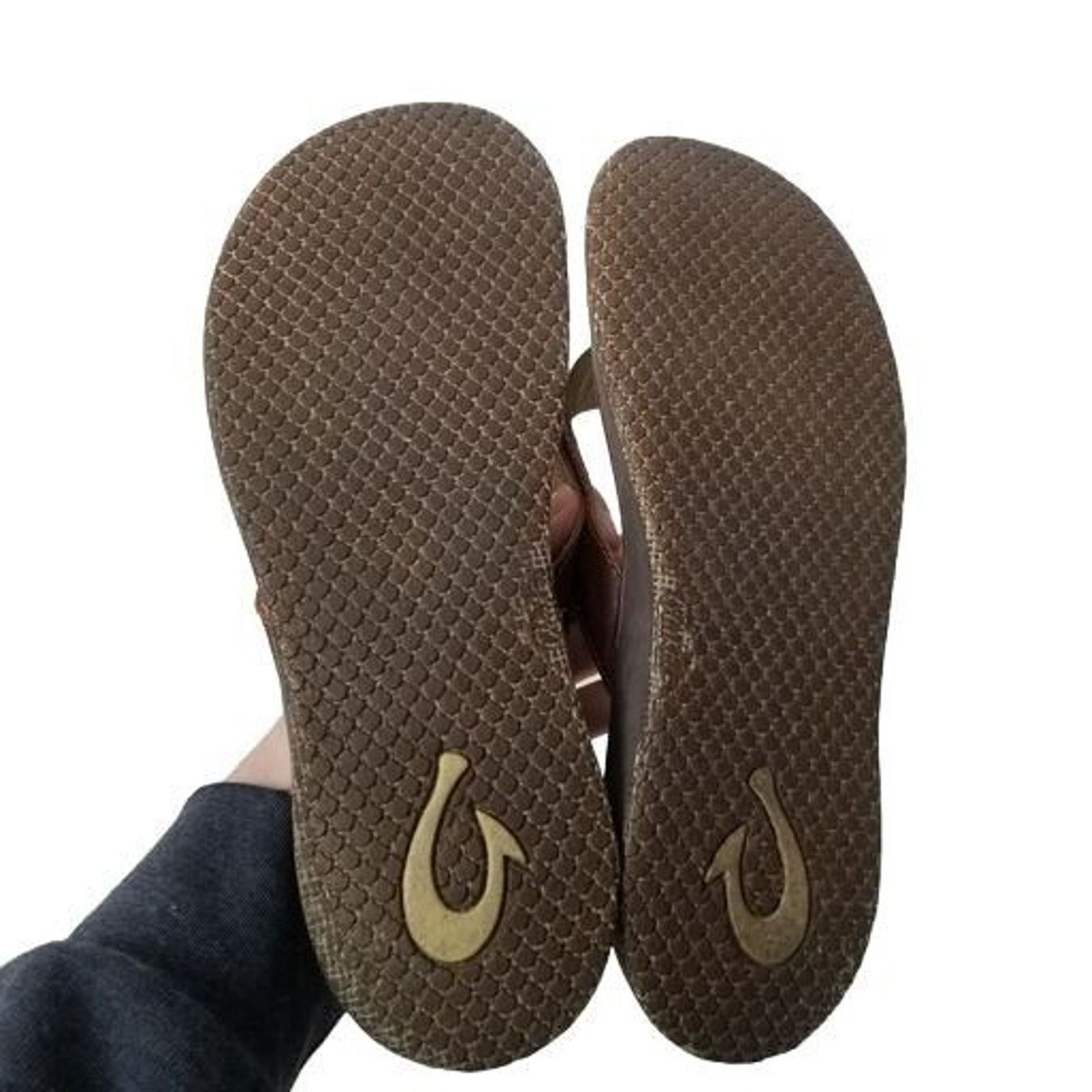 Olukai Olukai Womens Paniolo Leather Flip Flops Thongs Sandals Sz 9 Size US 9 / IT 39 - 9 Thumbnail