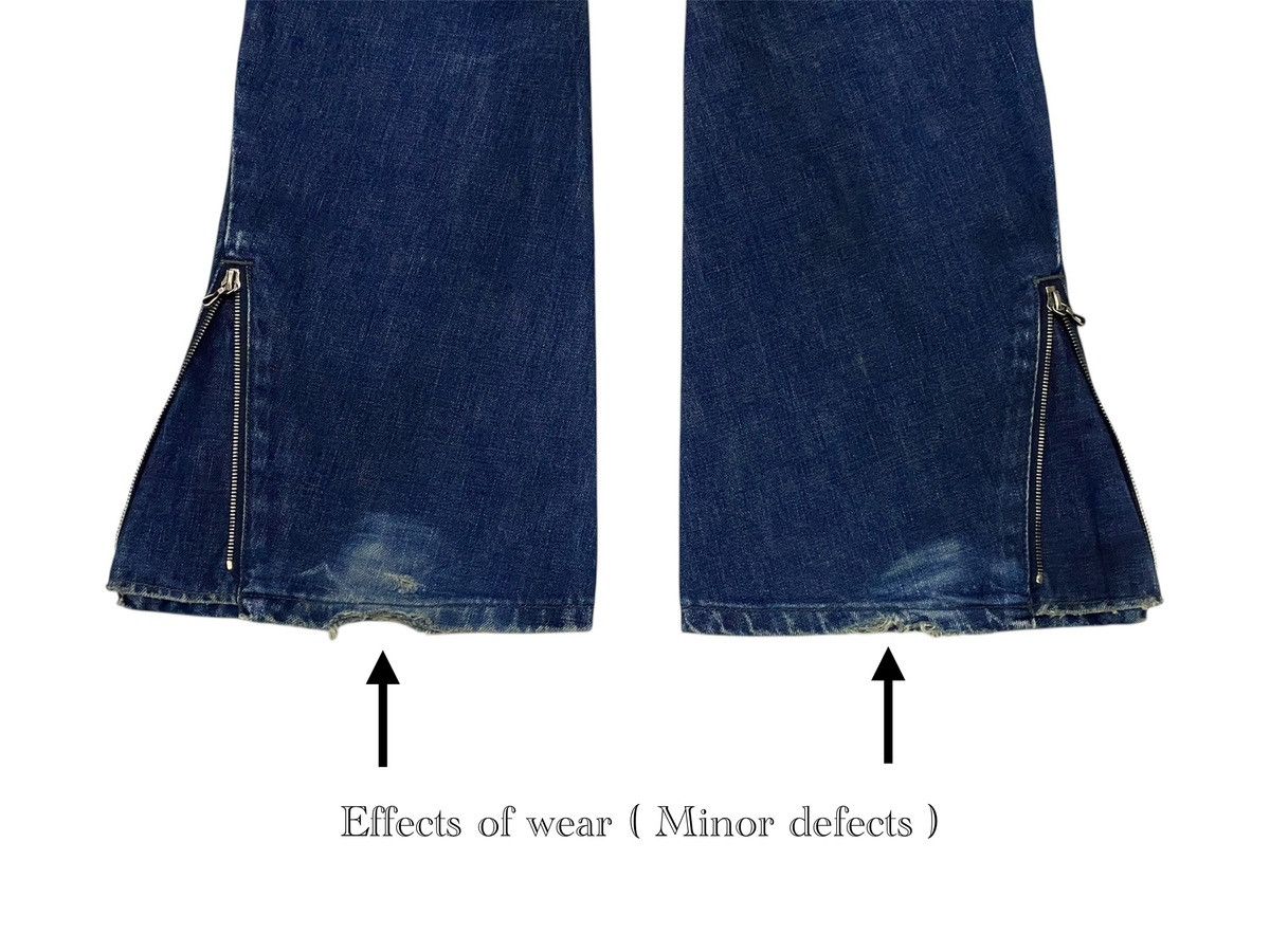 junhashimoto 💃Junhashimoto Curved Leg Flare Denim Jeans Size US 30 / EU 46 - 10 Thumbnail