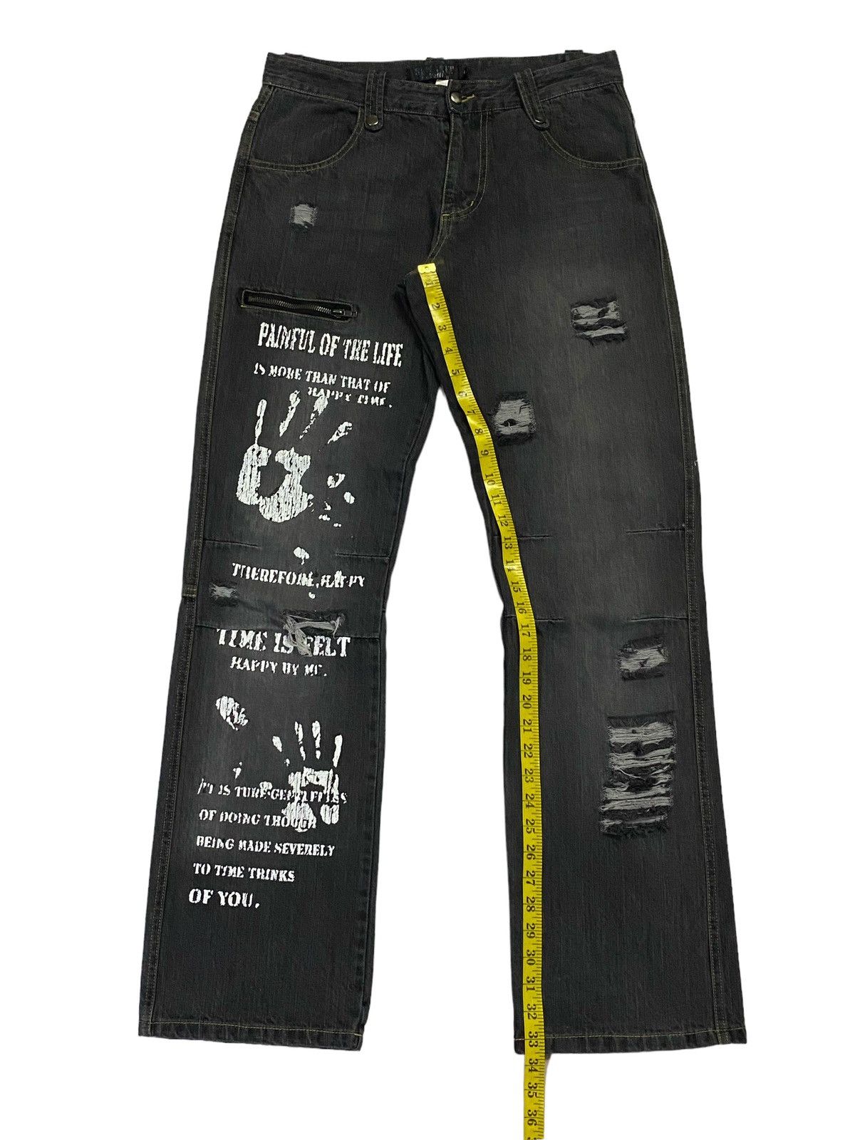 Japanese Brand Sex Pot Revenge Distressed Denim Pants Size US 32 / EU 48 - 7 Thumbnail