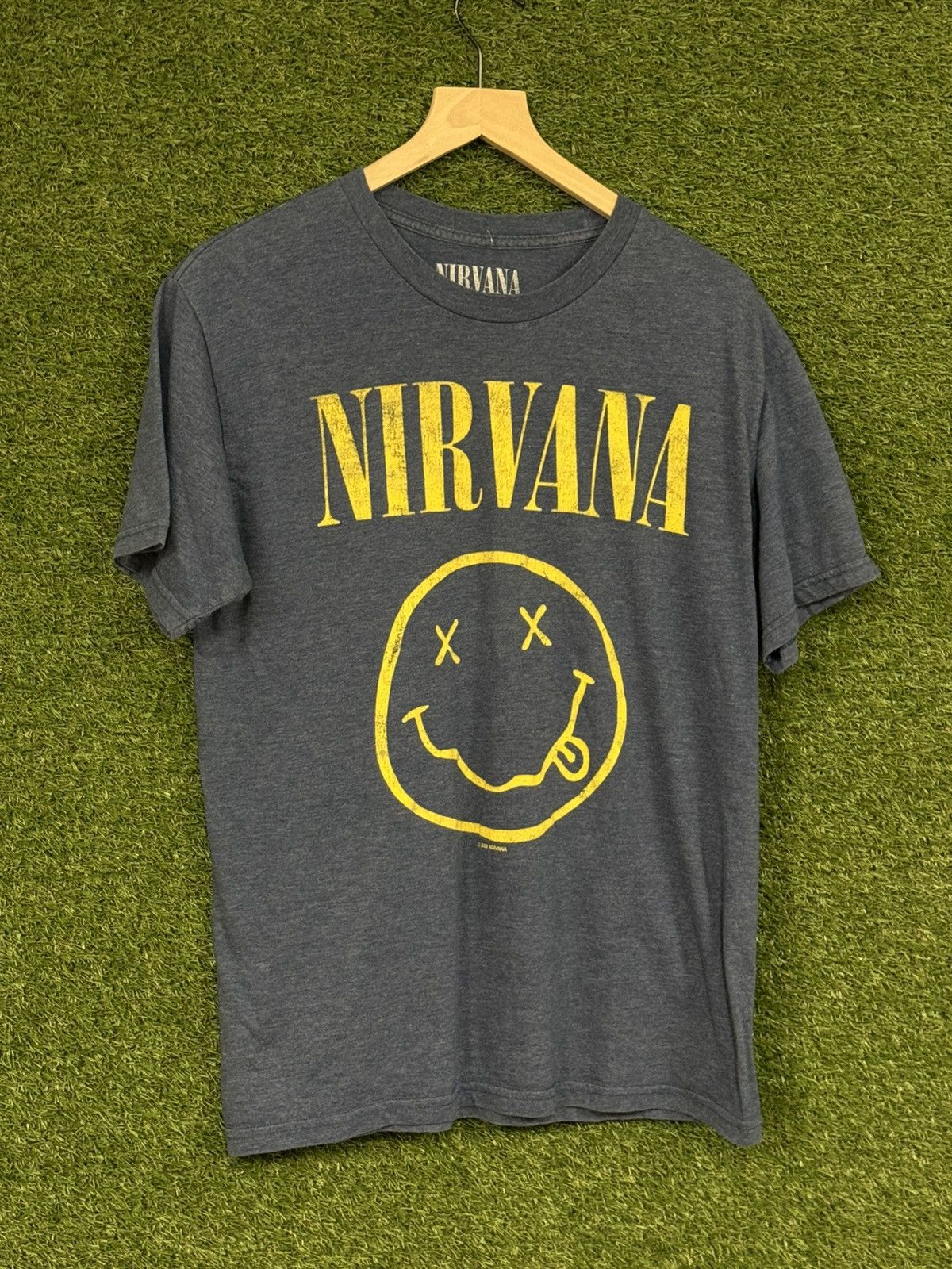 Nirvana Nirvana Smiling Face Album Tee Blue Medium Grunge Band Size US M / EU 48-50 / 2 - 1 Thumbnail