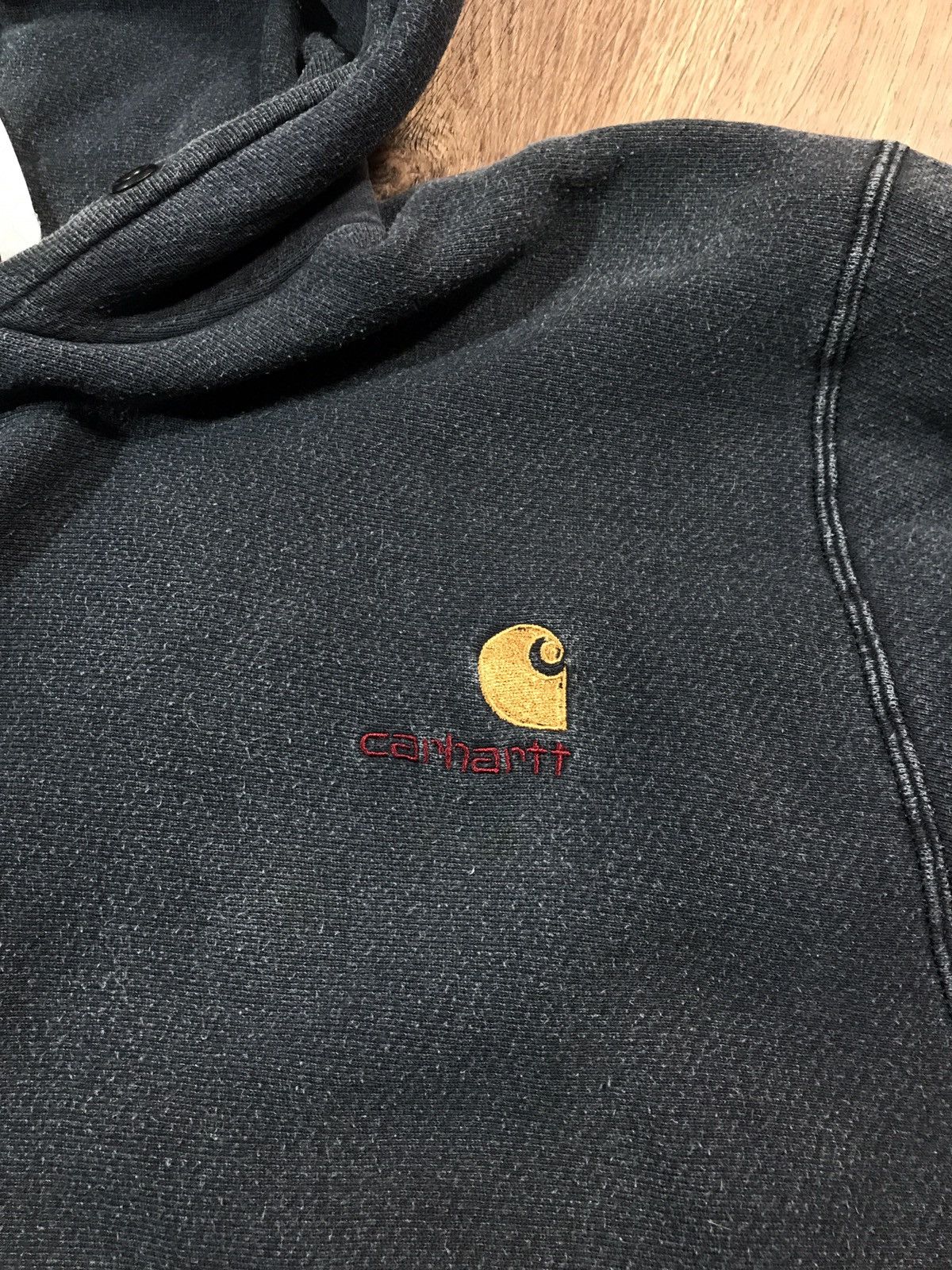 Carhartt × Vintage Vintage Carhartt Hoodie Graphite Size US M / EU 48-50 / 2 - 5 Thumbnail