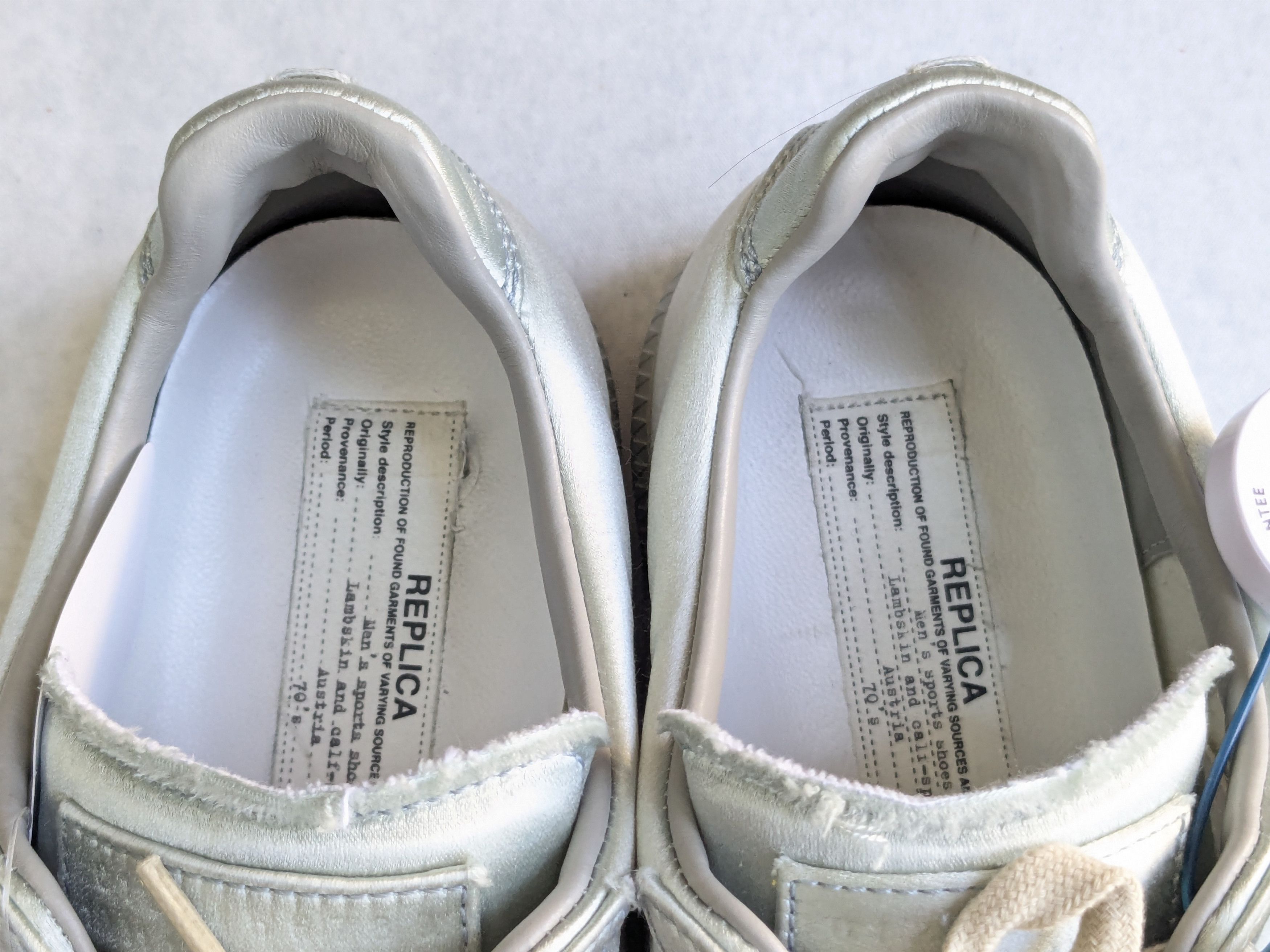 Maison Margiela Maison Margiela GAT Replica Blue Satin 9 42 Low Leather Size US 9 / EU 42 - 6 Thumbnail