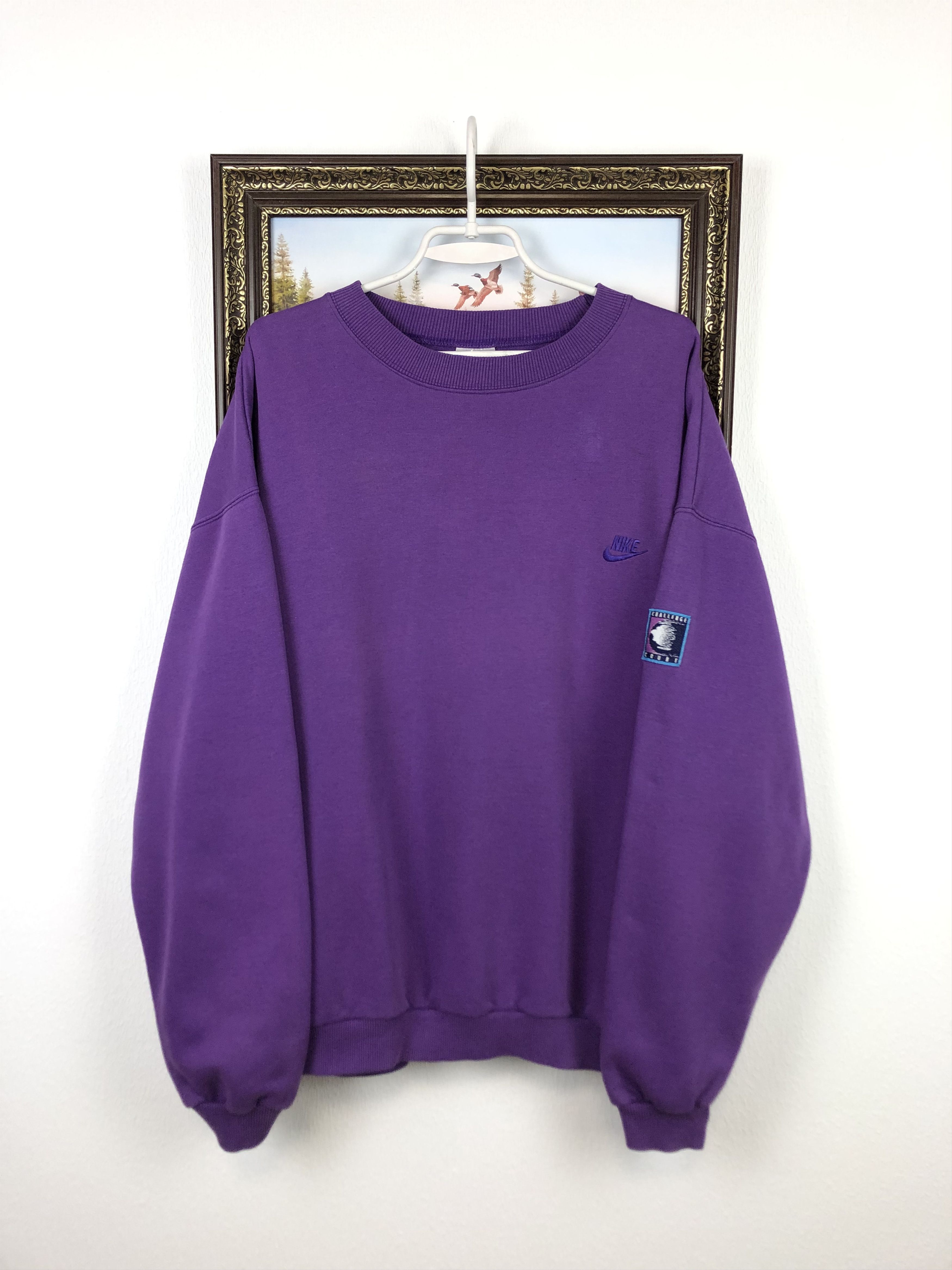 Nike × Vintage Vintage 90's Nike Court Agassi Tennis Sweatshirt Crewneck Size US XL / EU 56 / 4 - 3 Thumbnail