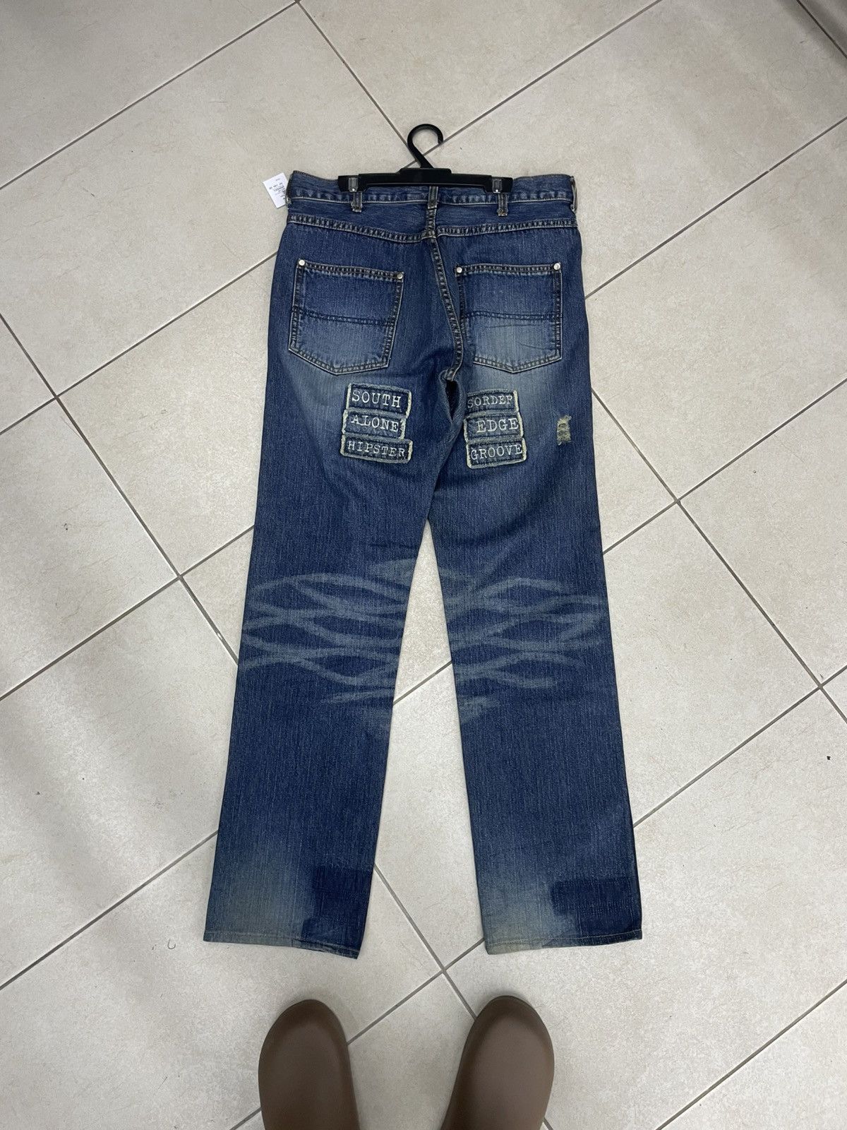 Number (N)ine NUMBER (N)INE PATCHWORK DENIM PANTS Size US 31 - 2 Thumbnail