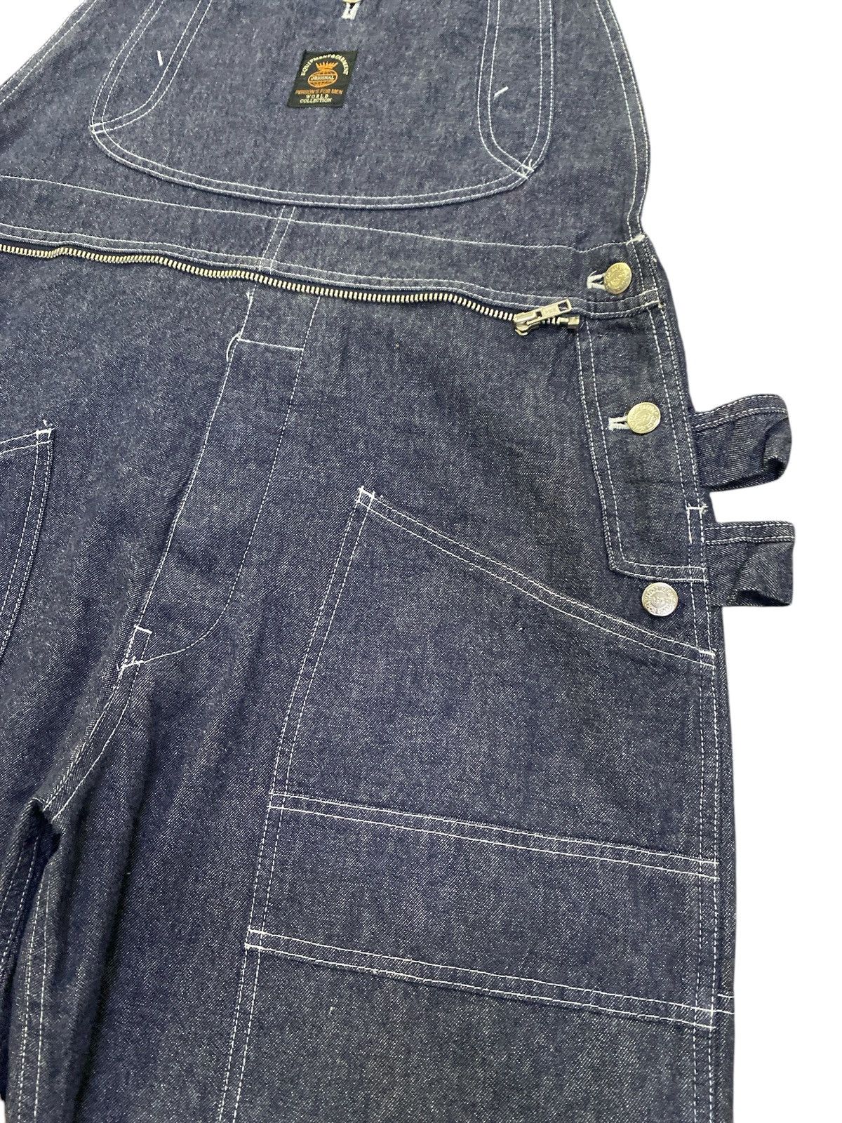 Japanese Brand × PERSON'S Japanese Brand Person’s for Men Double Knee Denim Overalls Size US 36 / EU 52 - 4 Thumbnail