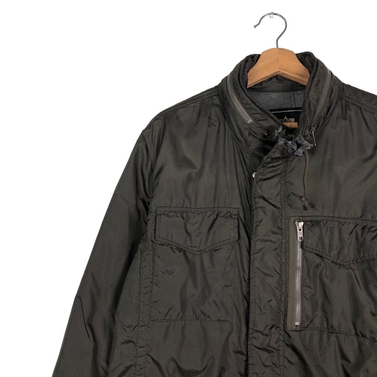 Alpha Industries 🔥Vintage Biker Military Jacket Cargo Alpha Industries USA Size US XL / EU 56 / 4 - 7 Thumbnail