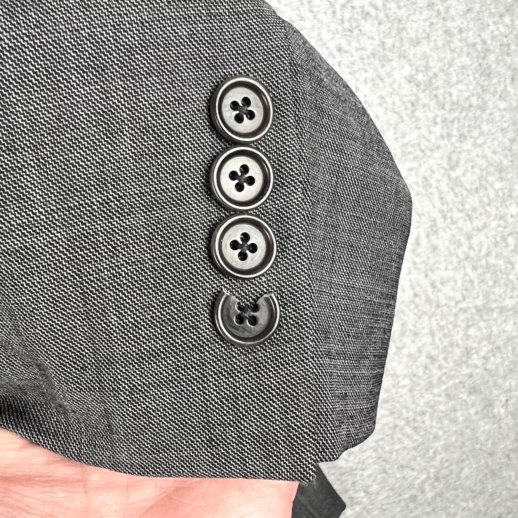 Brooks Brothers Brooks Brothers Wool Suit Coat Blazer Pants Set 44R Mens 34x30 Grey Pleated 2 Piece Classic Wool Suit Mens Gray Formal Size 44R - 6 Thumbnail