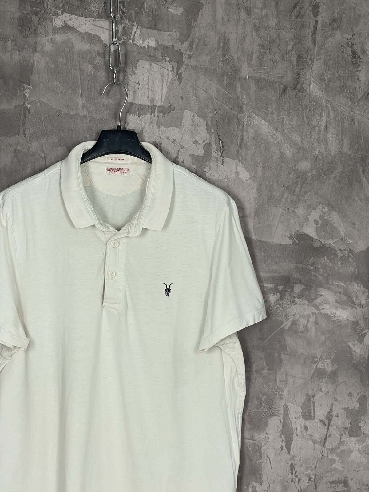 Allsaints × Vintage Vintage Allsaints Avant Garde Luxury 90s polo t-shirts Size US XL / EU 56 / 4 - 4 Thumbnail