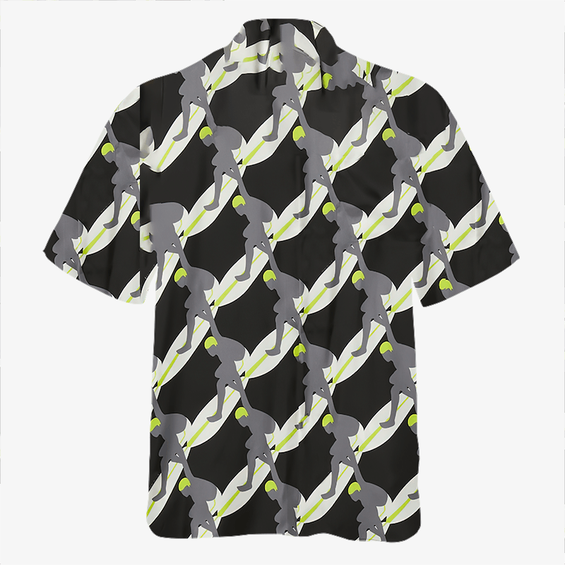 The Unbranded Brand × Vintage Black Grey Printed Bowling Shirt Size US M / EU 48-50 / 2 - 4 Thumbnail