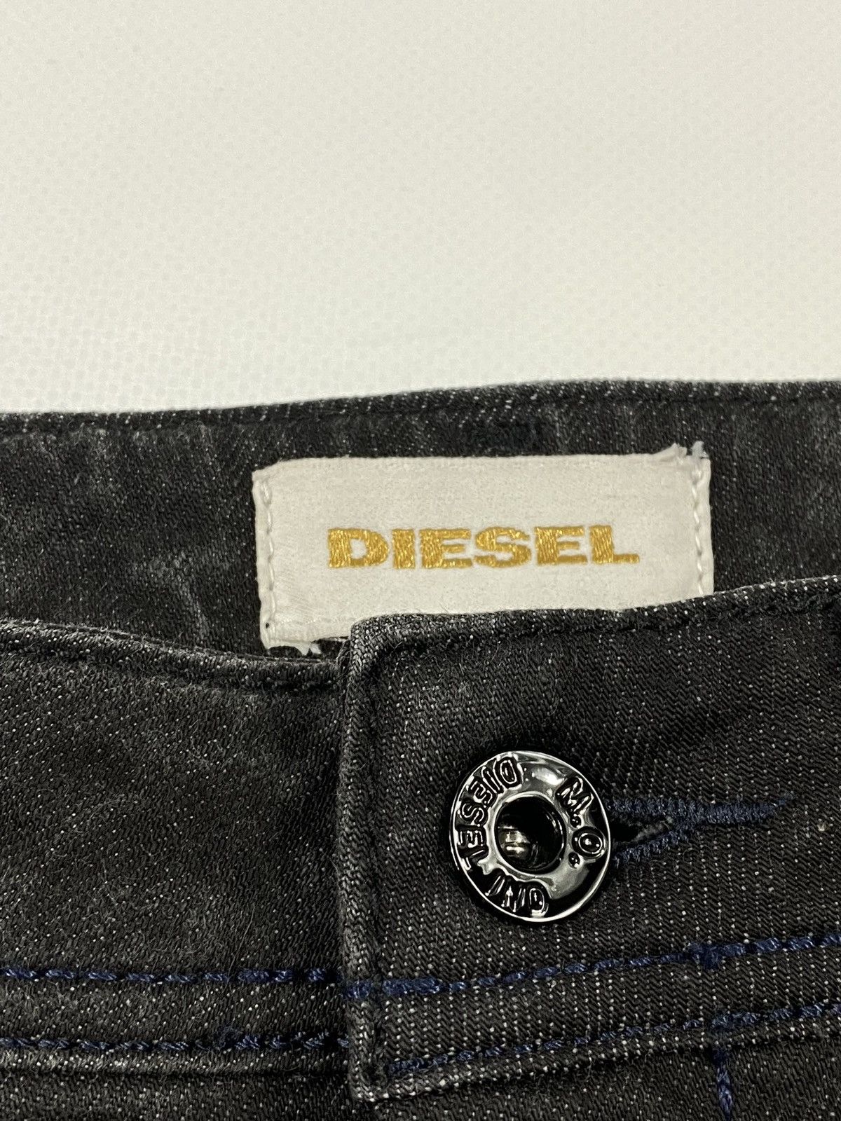 Diesel Diesel Stonewashed Black Avant Garde Stretch Mini Skirt Size 28" / US 6 / IT 42 - 6 Thumbnail