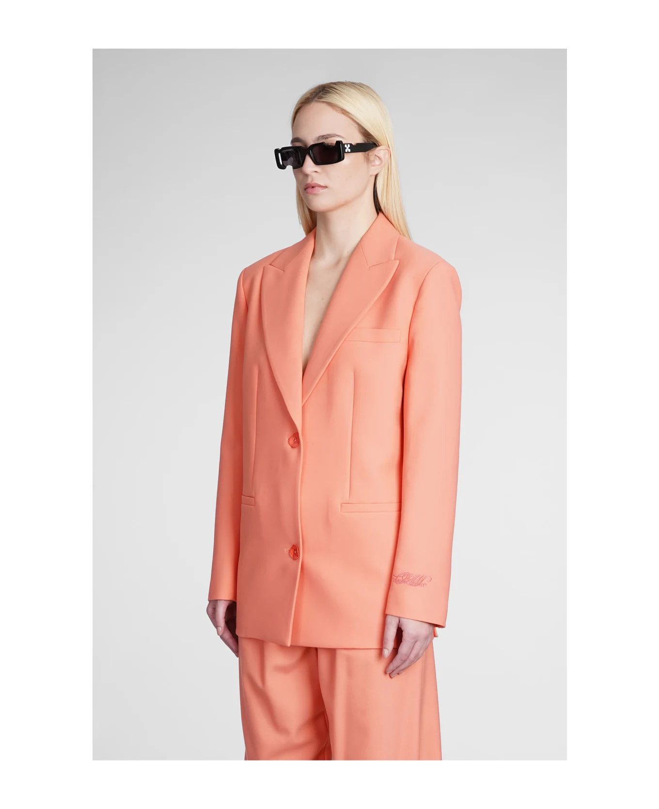 Off-White o1y1125 Blazer in Orange Size M / US 6-8 / IT 42-44 - 4 Thumbnail