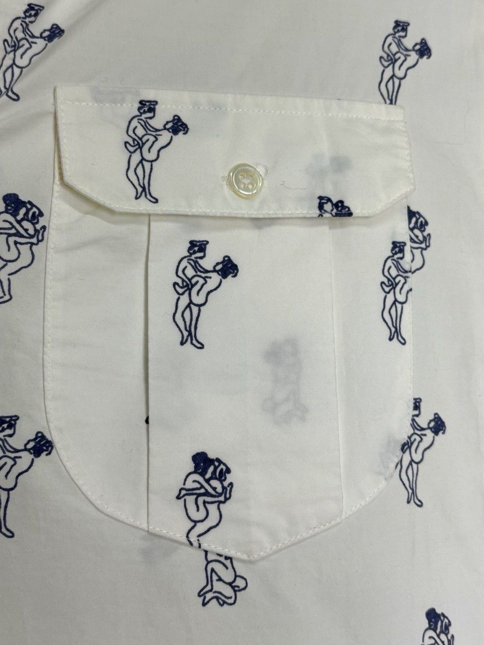Evisu Evisu Japanese Kamasutra All Over Print Short Sleeve Shirt Size US S / EU 44-46 / 1 - 10 Thumbnail