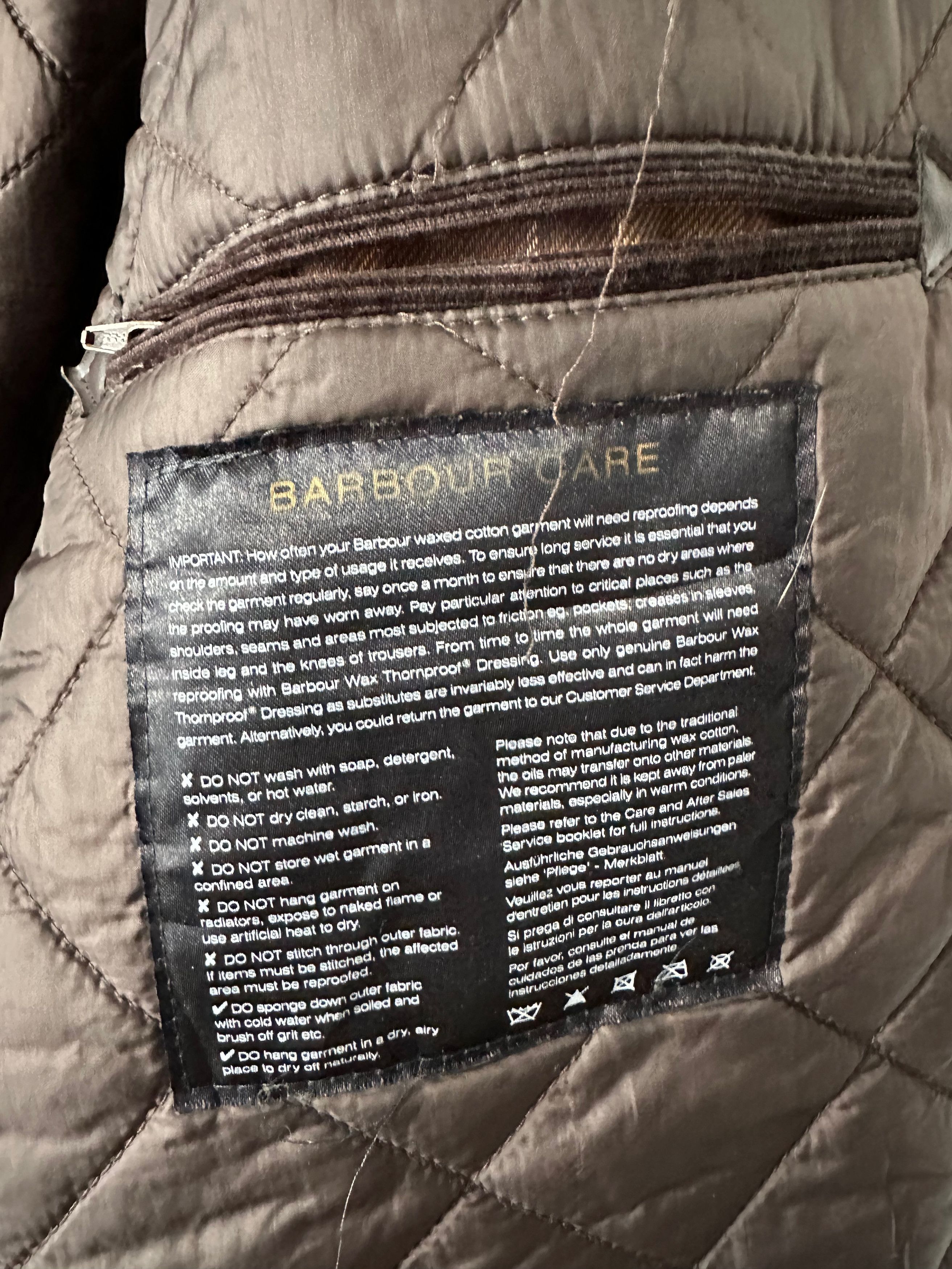 Barbour BARBOUR International Duke Wax Jacket quilted lining padded Size US M / EU 48-50 / 2 - 10 Thumbnail