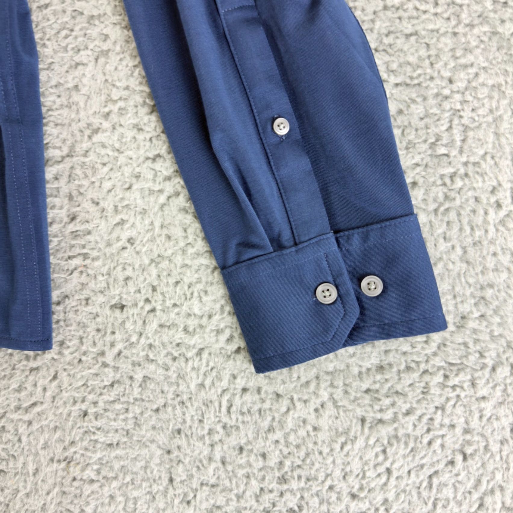 Vintage Mercer+Mettle Stretch Jersey Shirt Mens Large Blue Long Sleeve Button-Down Soft Shirt Mens Large Blue Long Sleeve Button-Down Jersey Shirt Size US L / EU 52-54 / 3 - 4 Thumbnail
