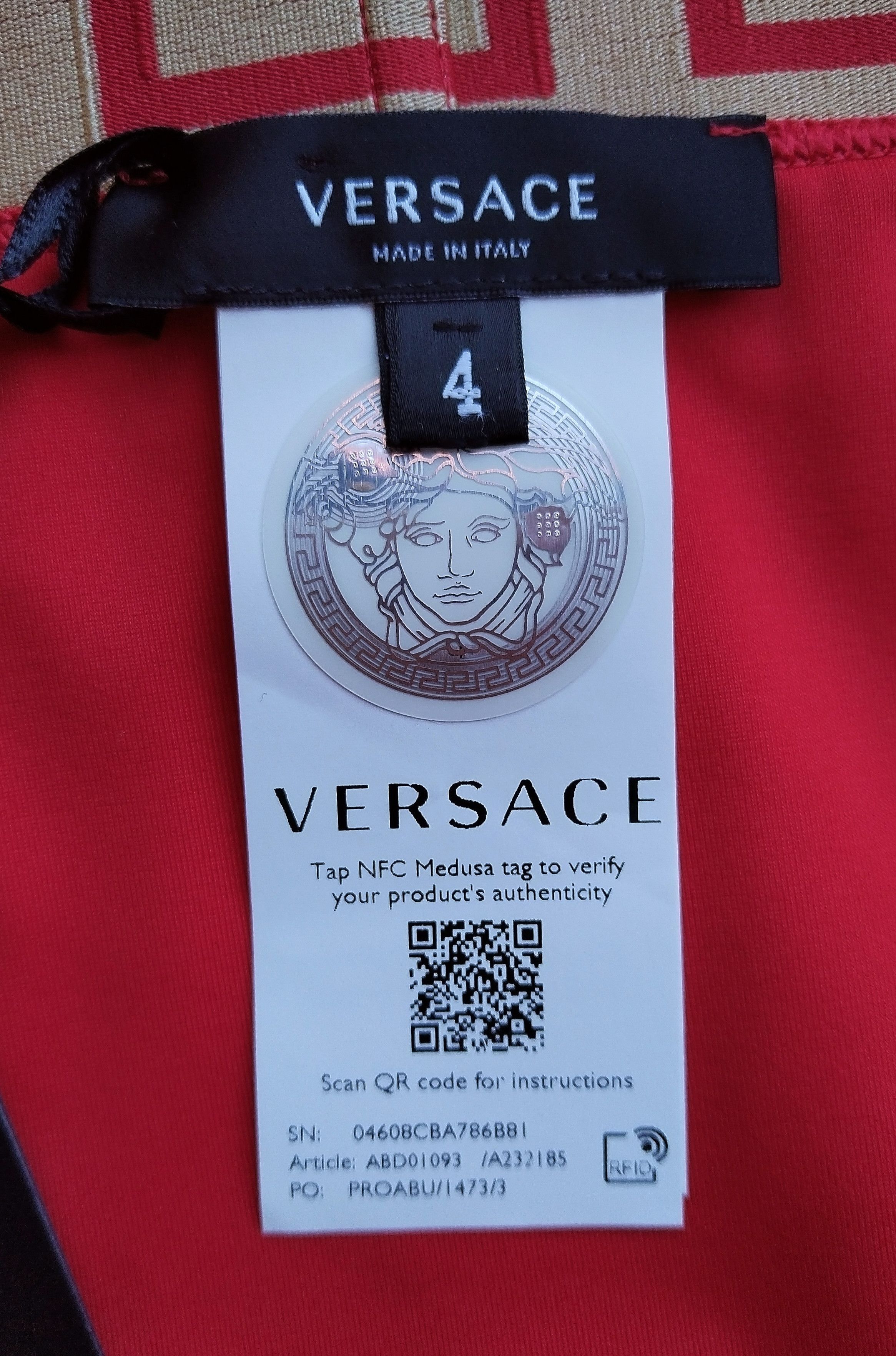 Versace Greek key / Medusa bikini bottoms Size 32" / US 10 / IT 46 - 7 Thumbnail
