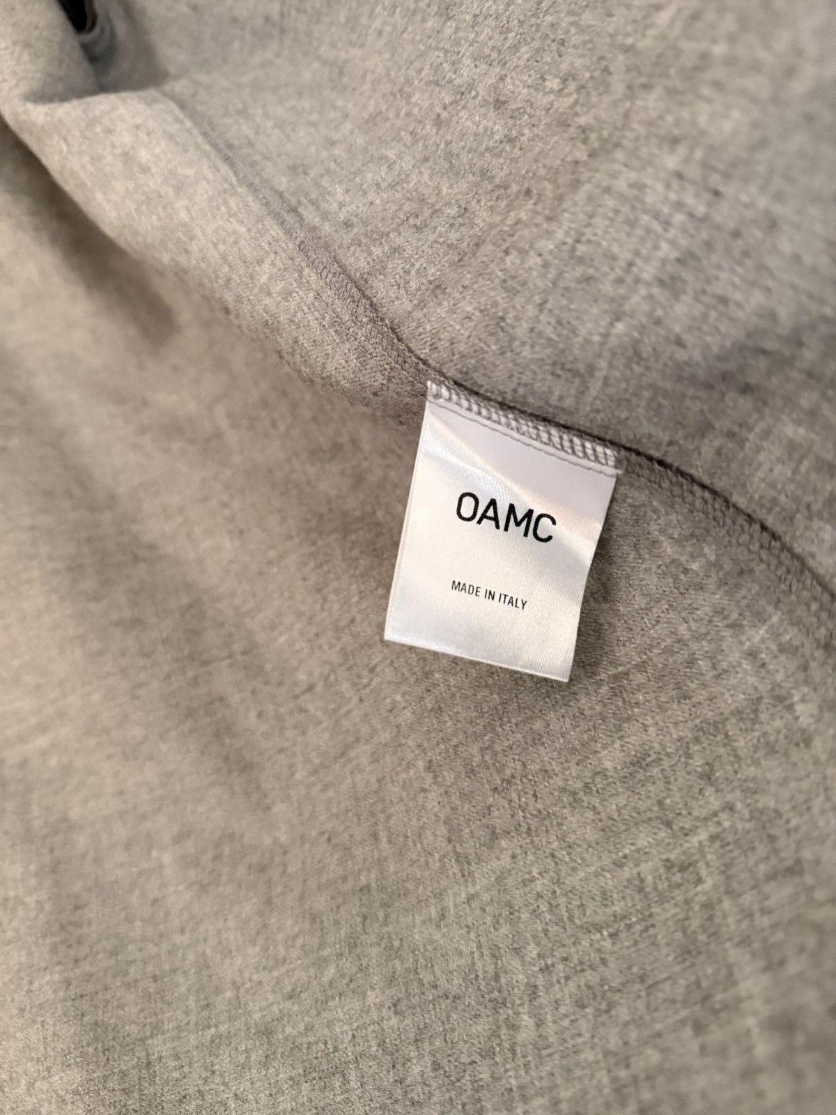 OAMC Grey leopard wool shirt with silk detailing button down Size US L / EU 52-54 / 3 - 7 Thumbnail