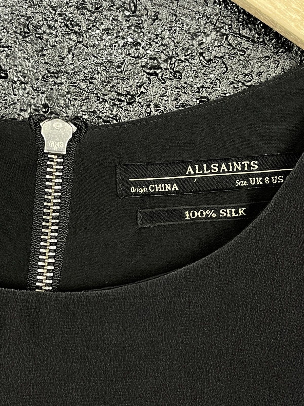 Allsaints × Vintage Allsaints 100% Silk Midi Dresses Women’s Size UK8 Size S / US 4 / IT 40 - 7 Thumbnail