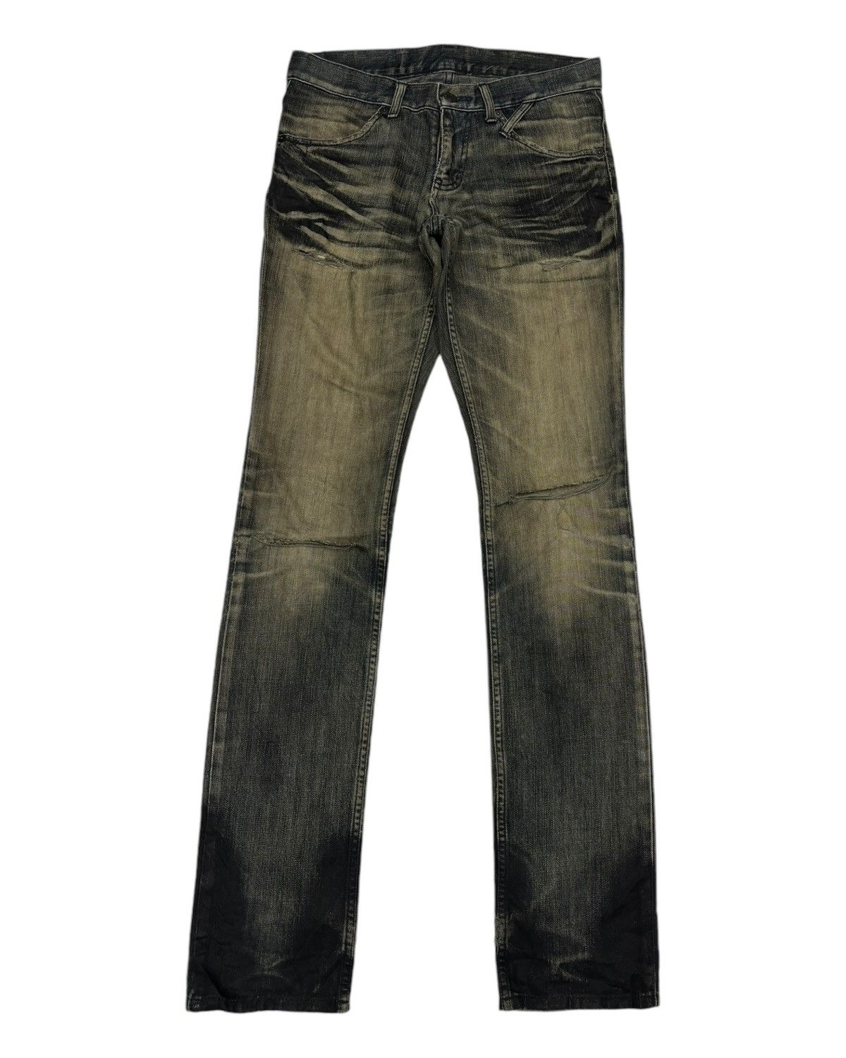 14th Addiction 🔥MODERN LOVERS MUD WASH CLAWMARK WAXED DENIM JEANS Size US 30 / EU 46 - 7 Thumbnail