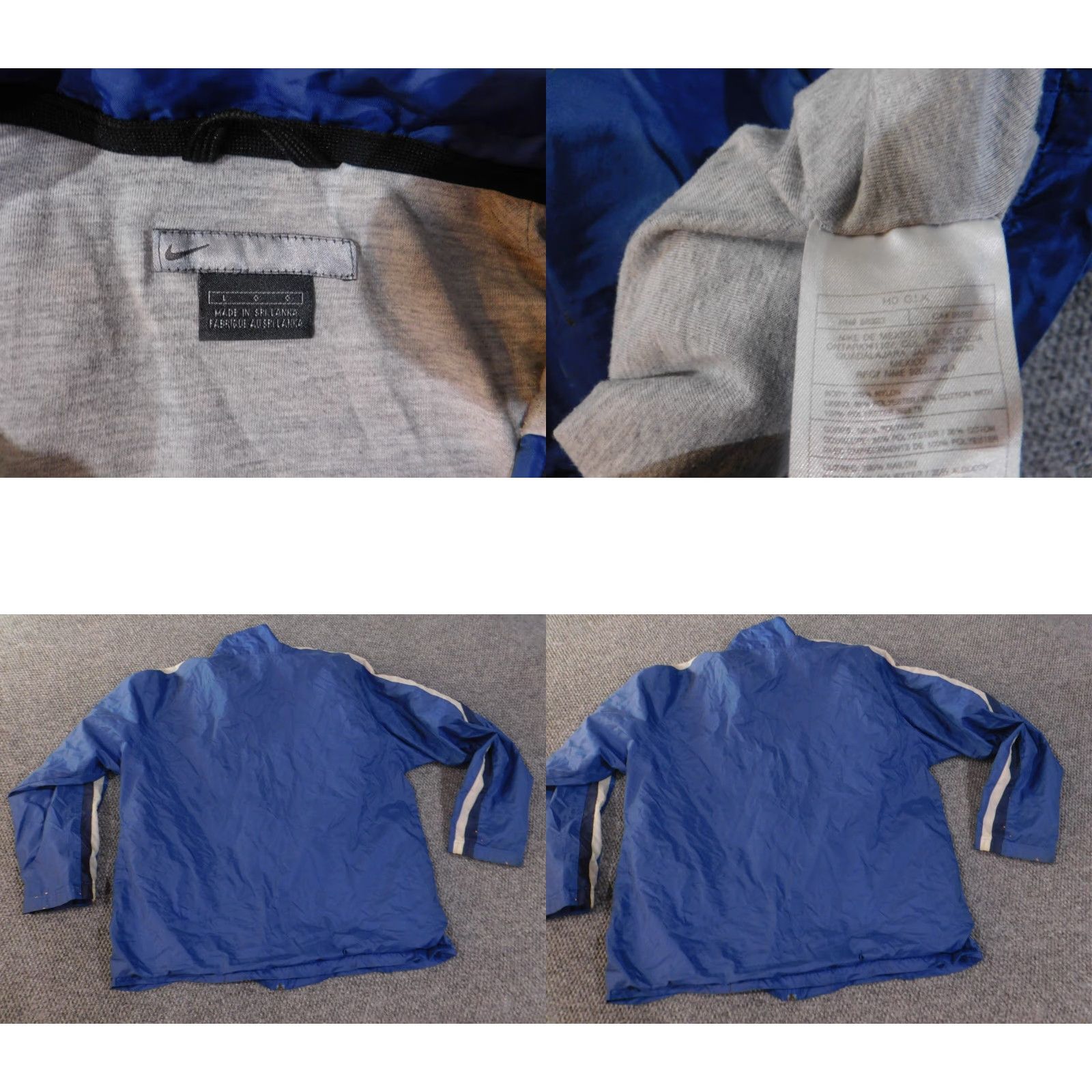 Nike VINTAGE Nike Jacket Mens L Blue windbreaker Y2K zip retro logo Size US L / EU 52-54 / 3 - 9 Thumbnail