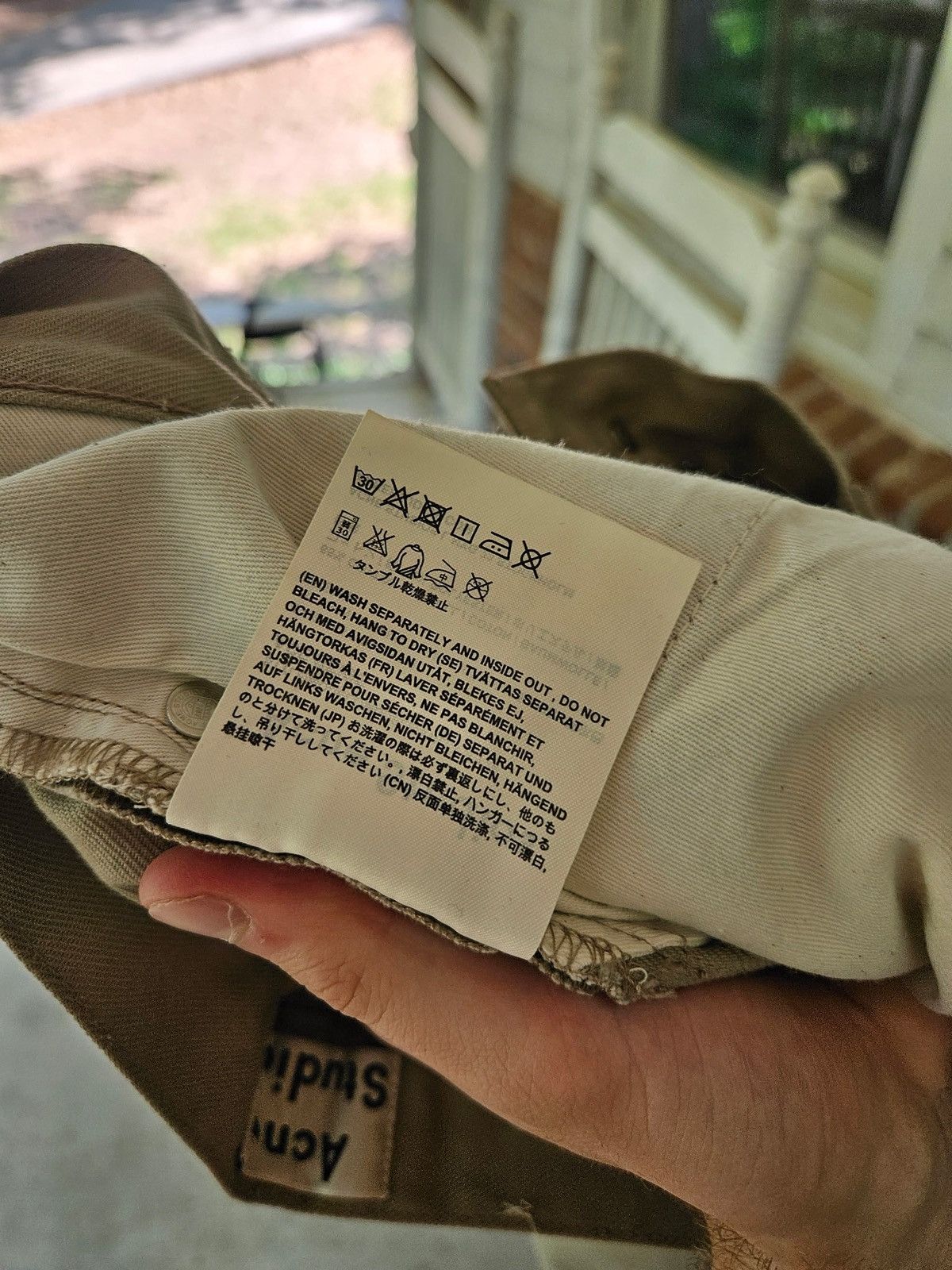 Acne Studios Ace Beige Khaki Pants Size US 32 / EU 48 - 8 Thumbnail