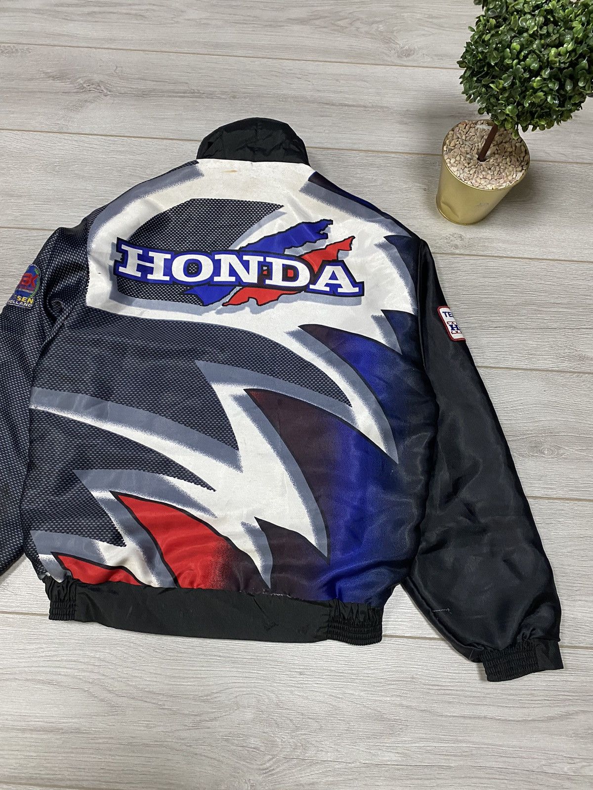 Honda Honda vintage over print jacket big logo Size US M / EU 48-50 / 2 - 10 Thumbnail