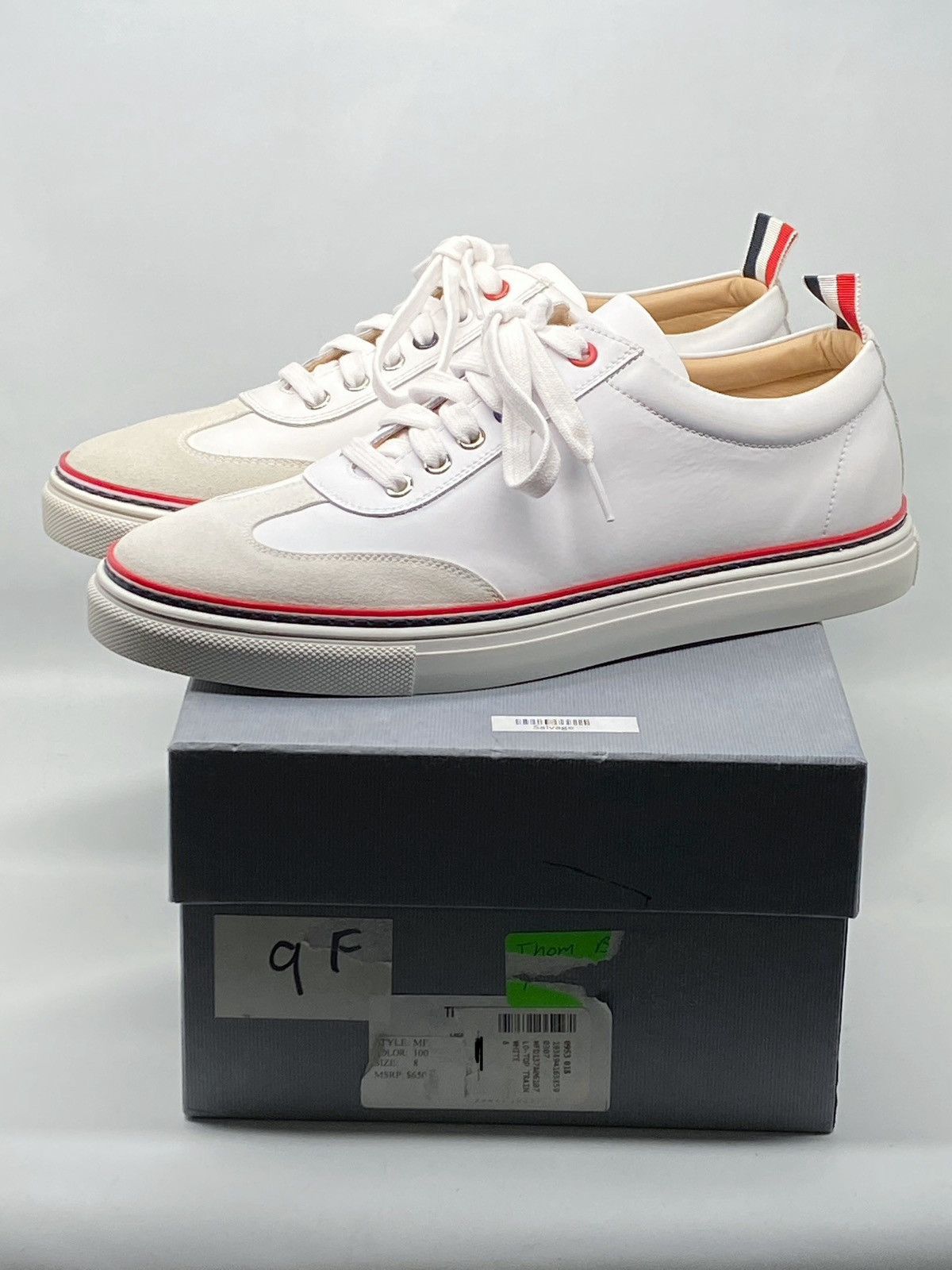 Thom Browne Thom Browne Loe Top Leather Sneakers size 41/us size 8 Size US 8 / EU 41 - 13 Thumbnail