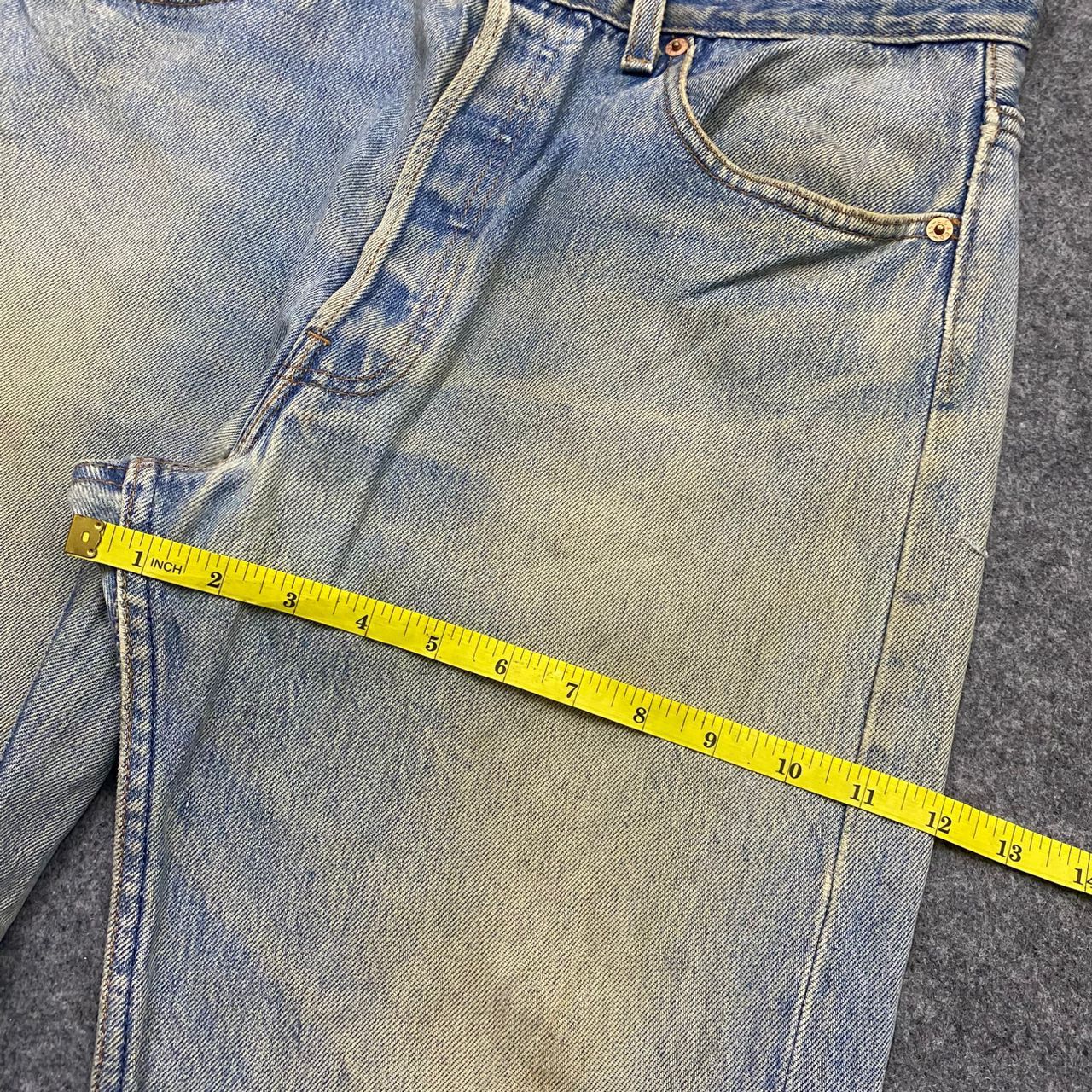Levi's Vintage 90s Levis 501 Distressed denim Kurt Cobain Style Size US 33 - 5 Thumbnail