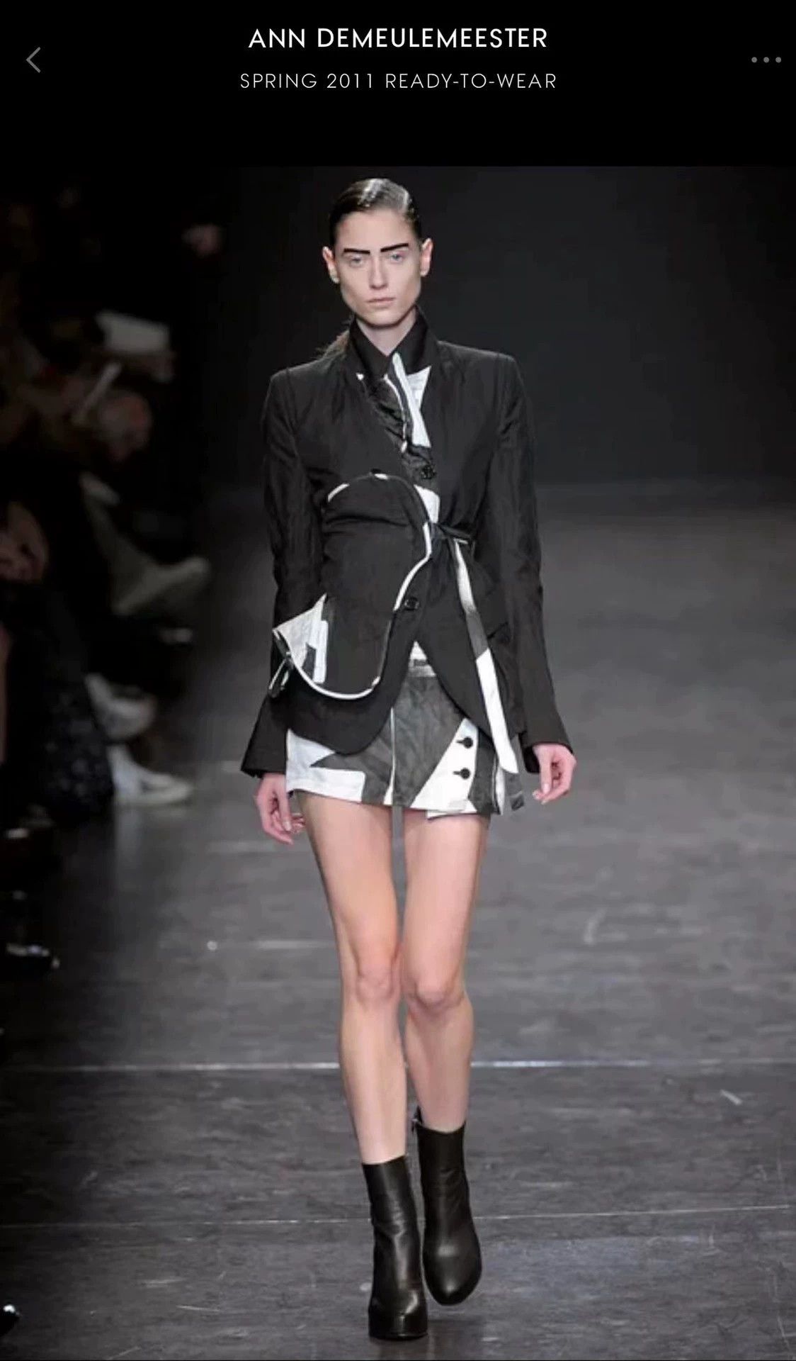 Ann Demeulemeester Ann Demeulemeester 2011ss Pleated Wool Blz Vintage Size XS / US 0-2 / IT 36-38 - 1 Thumbnail