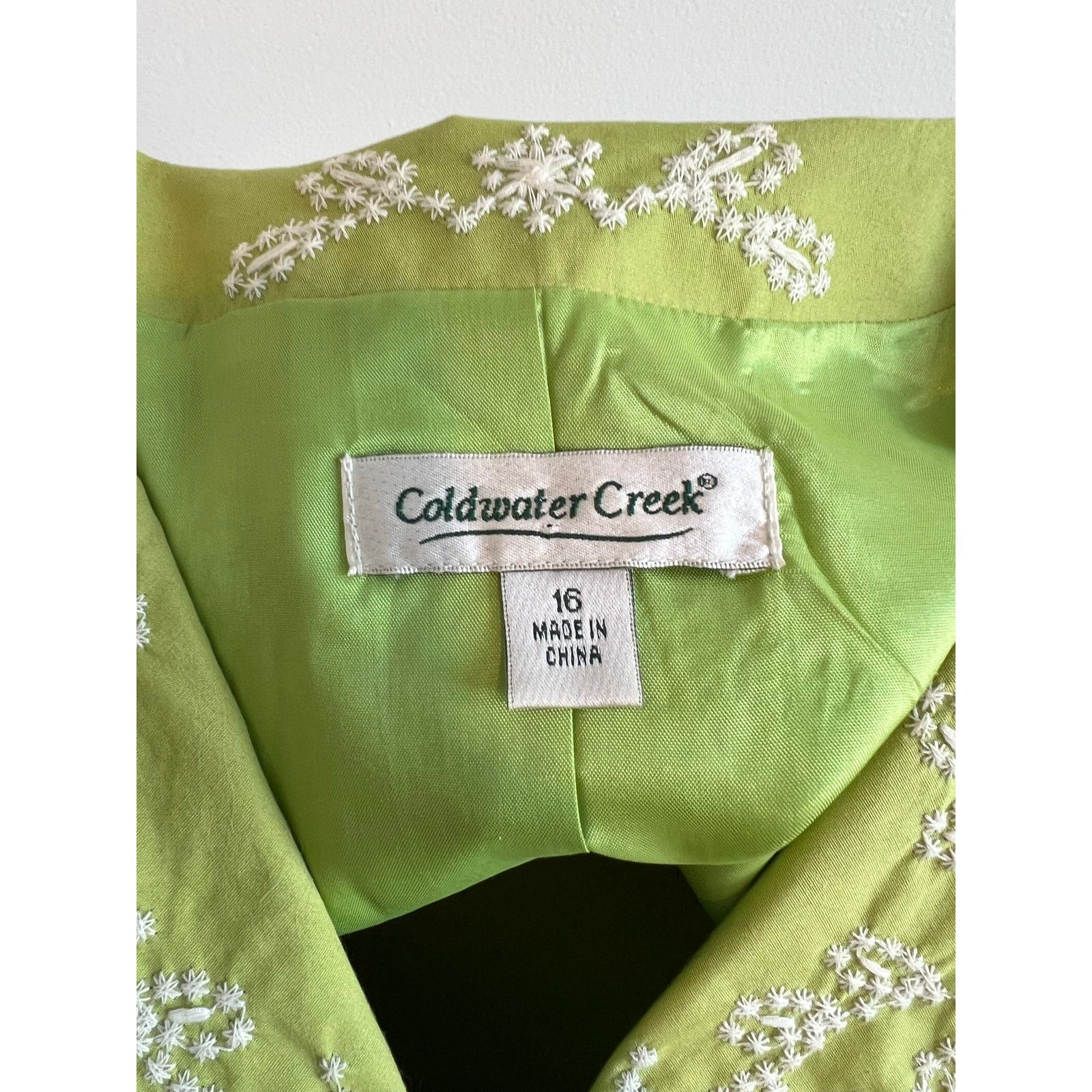 Coldwater Creek Coldwater Creek Vintage Embroidered Floral Jacket Size 16 Size XXL / US 16-18 / IT 52-54 - 6 Thumbnail