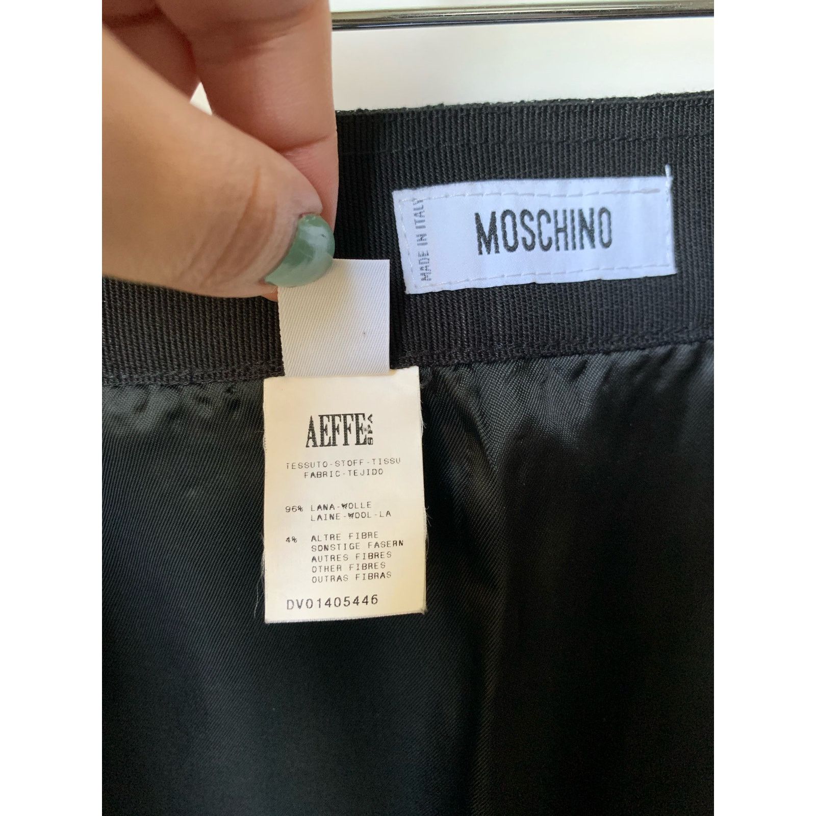 Moschino Moschino Red and Black Checkered Like Print Wool Mini Skirt Size 34" / US 12 / IT 48 - 7 Thumbnail