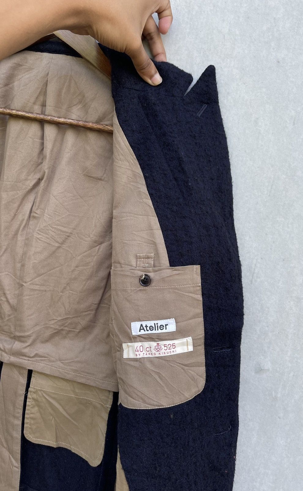 Junya Watanabe 🔥 TAKEO KIKUCHI ATELIER MULTI-ZIP PUNK MOHAIR SUIT/JACKET Size US M / EU 48-50 / 2 - 11 Thumbnail
