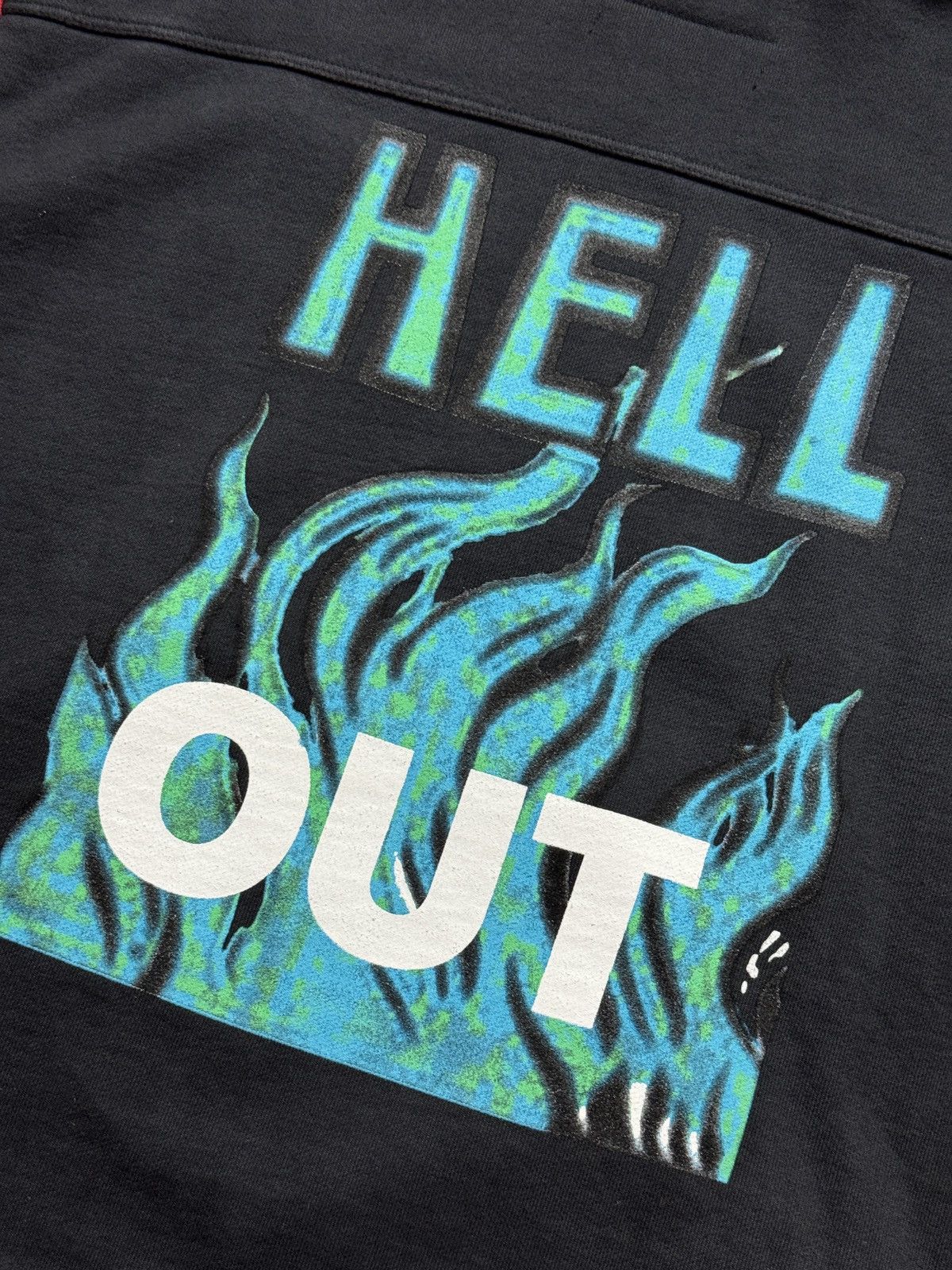 Designer × RRR-123 *RARE* HELL OUT FLAME RRR-123 GOD AFTERHOOD HOODIE Size US M / EU 48-50 / 2 - 10 Thumbnail