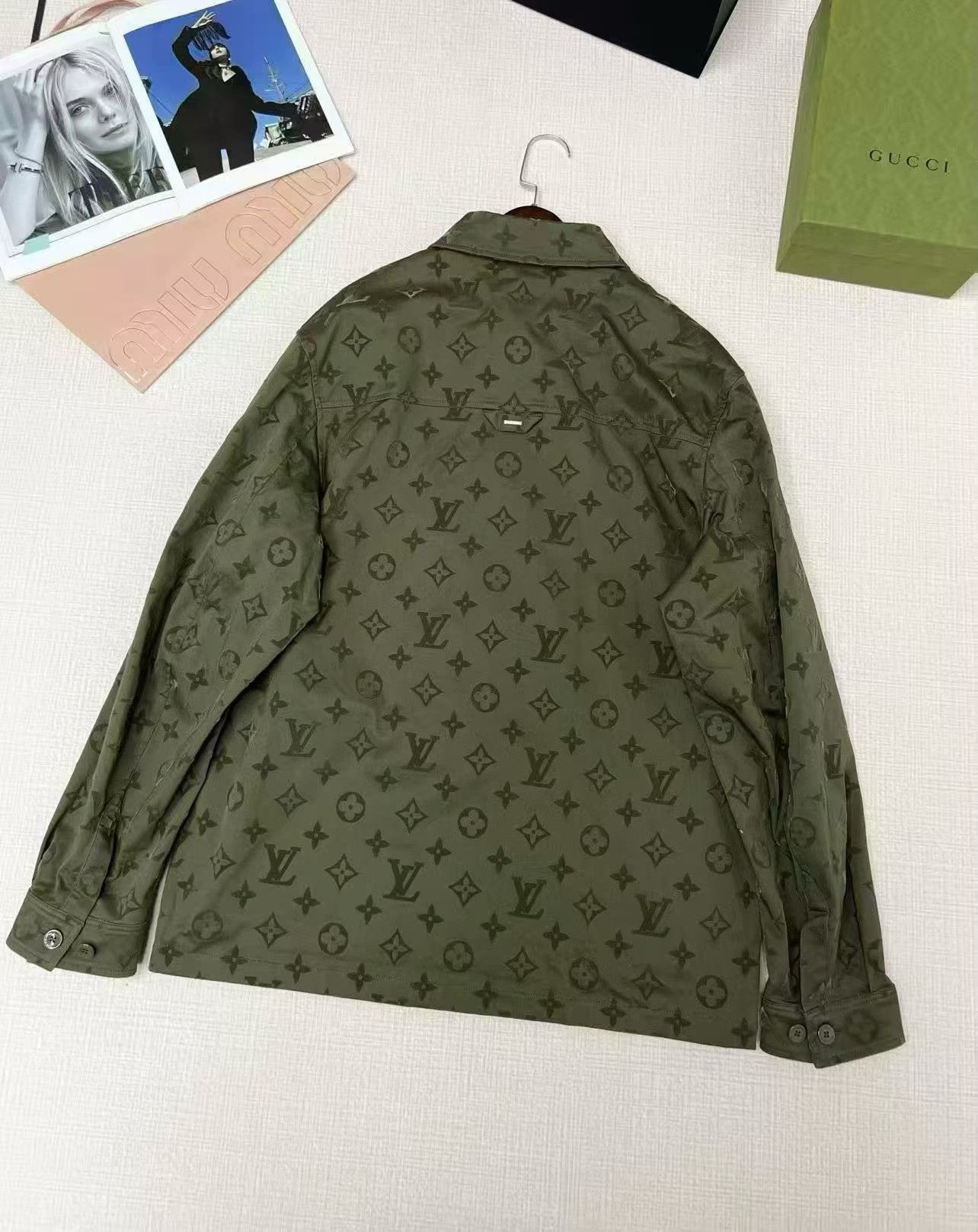 Louis Vuitton LV Monogram All-over Print Long-sleeve Shirt Size US L / EU 52-54 / 3 - 4 Thumbnail