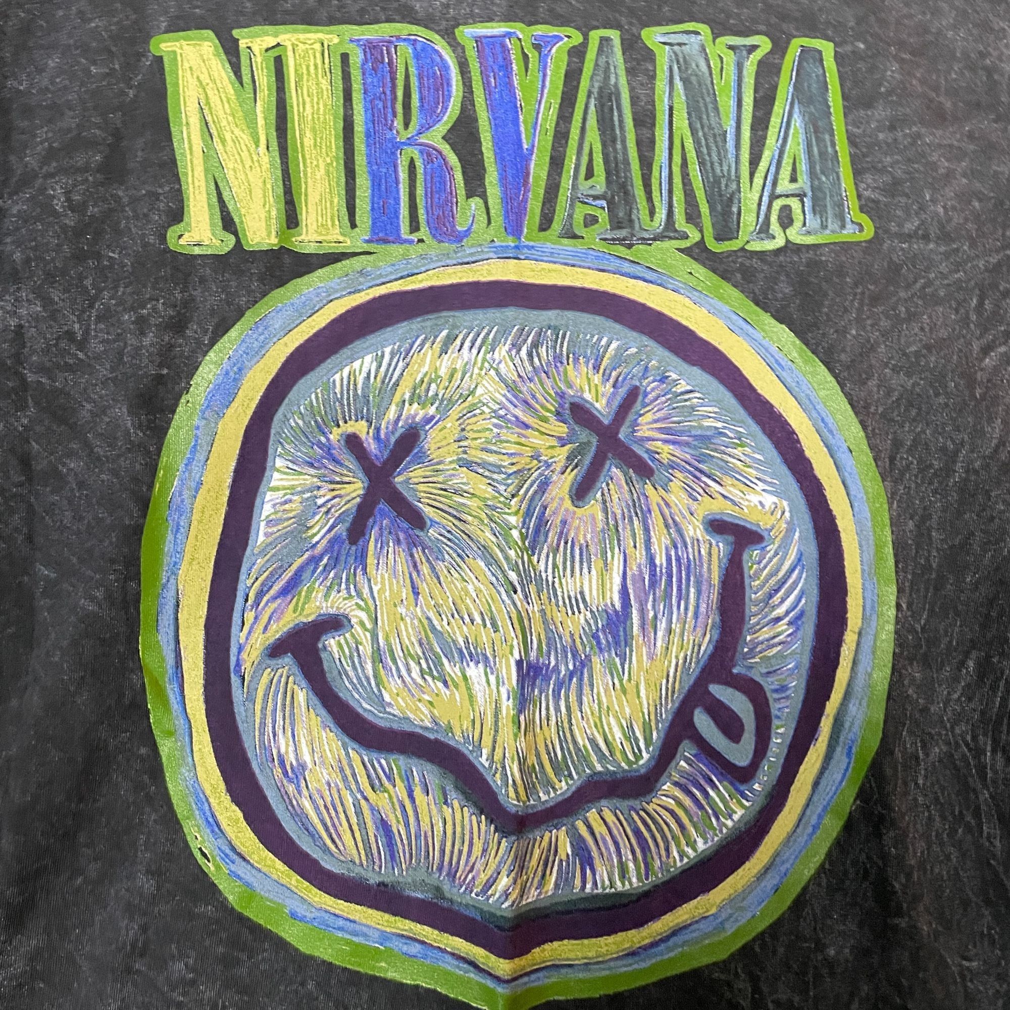 Nirvana Nirvana Smiley Face Rock T-shirt size Large Size US L / EU 52-54 / 3 - 3 Thumbnail