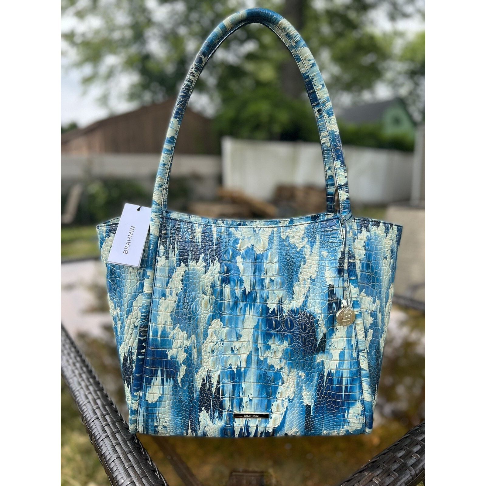 BRAHMIN BRAHMIN BAILEE Deep Water Melbourne Genuine Leather B000513 Size ONE SIZE - 2 Thumbnail