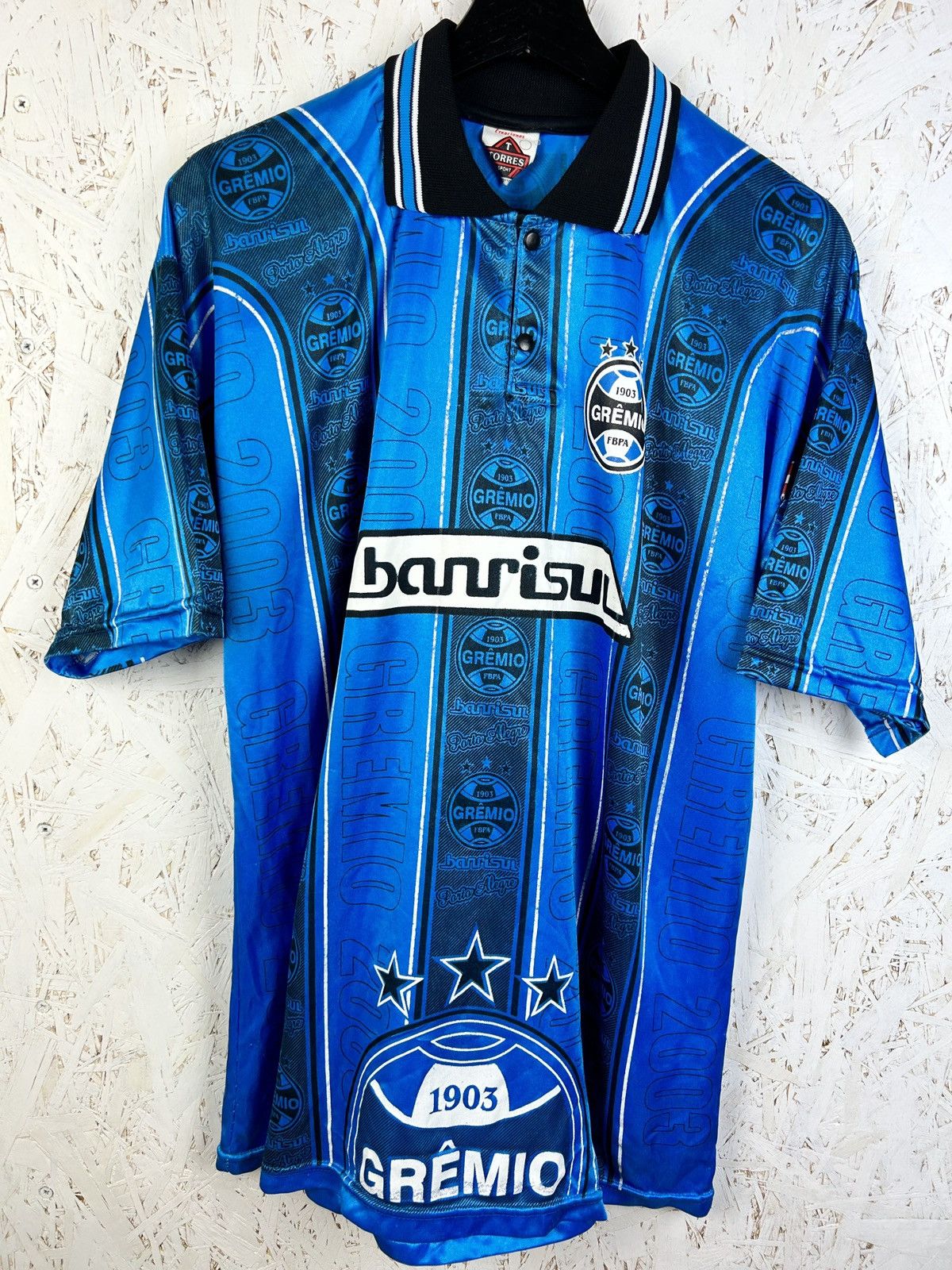 Vintage Vintage Gremio FBPA 2003 Fanwear Special Brazil Jersey Size US L / EU 52-54 / 3 - 1 Thumbnail