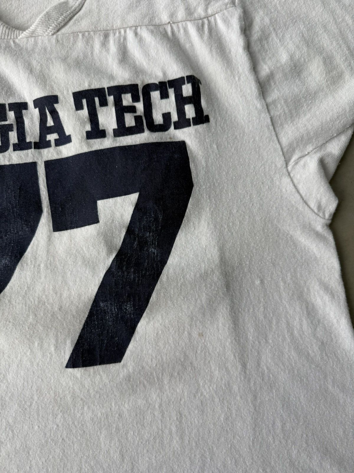 Vintage Vintage 1970s Georgia Tech Cotton Football Jersey Shirt Size US M / EU 48-50 / 2 - 7 Thumbnail