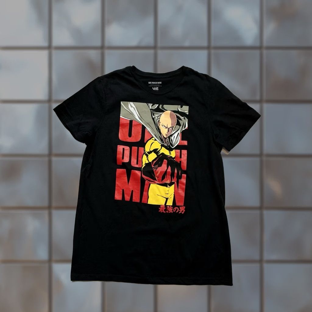 Vintage VINTAGE One Punch Man Superhero Manga Yusuke Murata Viz Media Black T-Shirt XL Men Size XL Shirt Black Boys Girls Mens Womens Size US XL / EU 56 / 4 - 1 Thumbnail