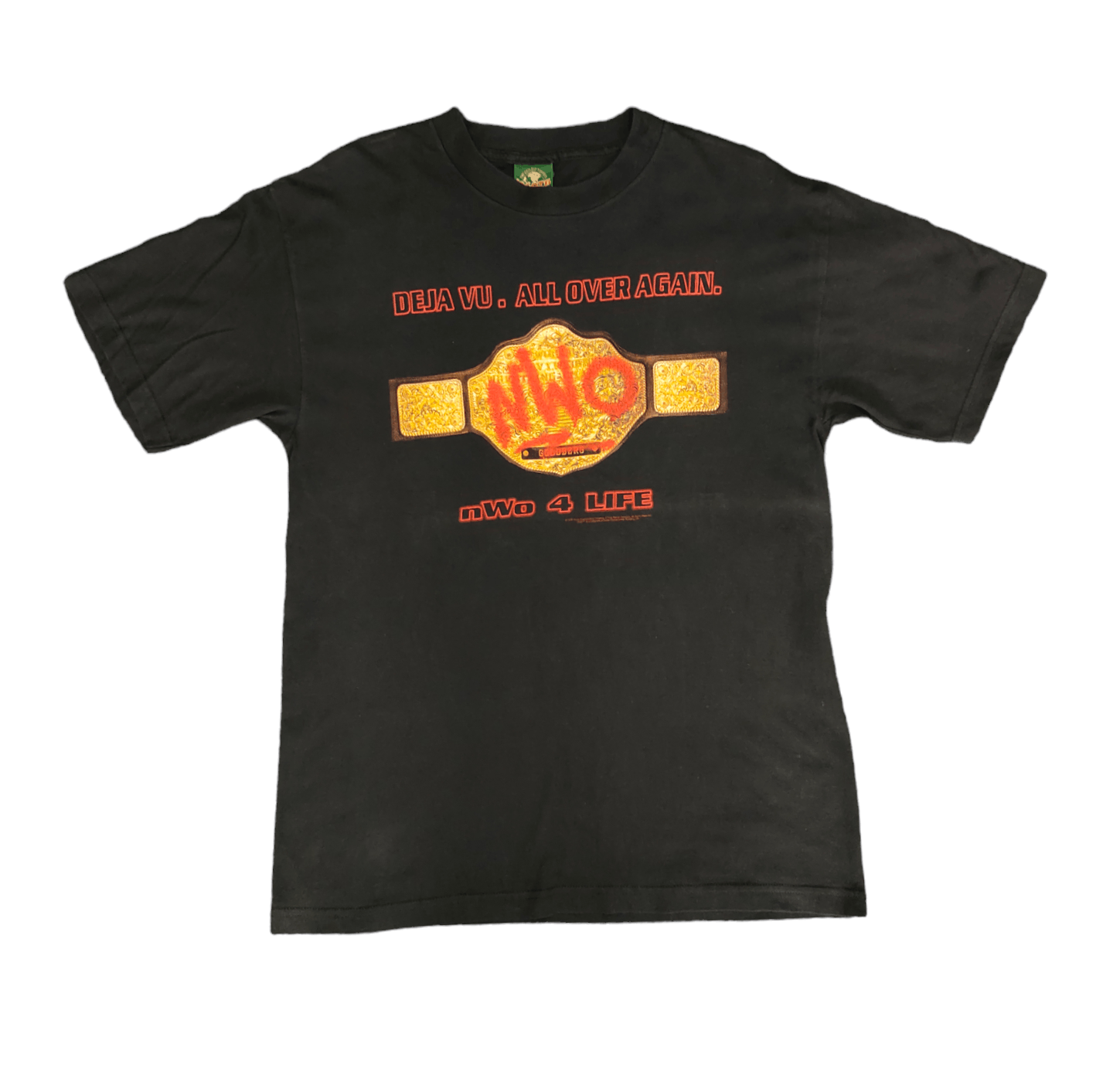 Vintage 1990s Goldberg Championship Belt NWO 4 Life T-Shirt Size US L / EU 52-54 / 3 - 3 Thumbnail