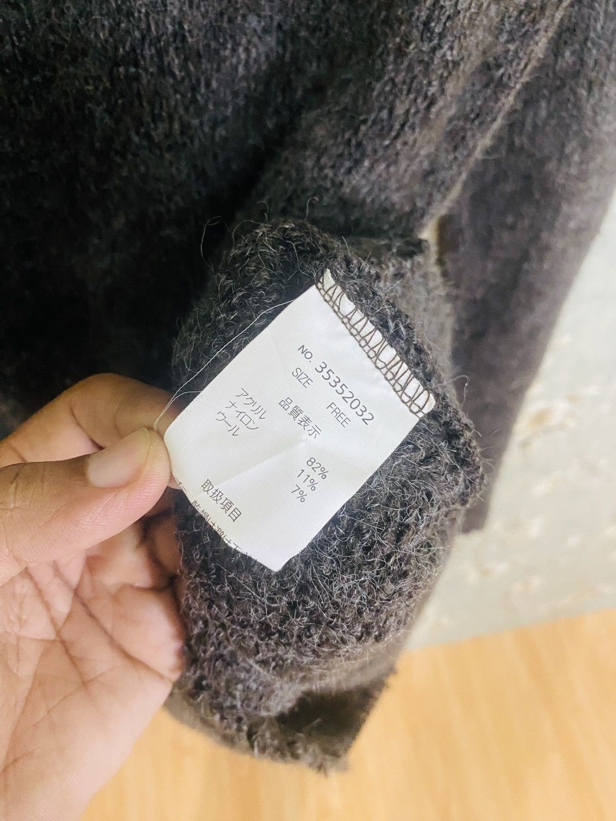 GOA Natural Vintage Goa Japanese Wool Cardigan Archive Piece Size M / US 6-8 / IT 42-44 - 5 Thumbnail