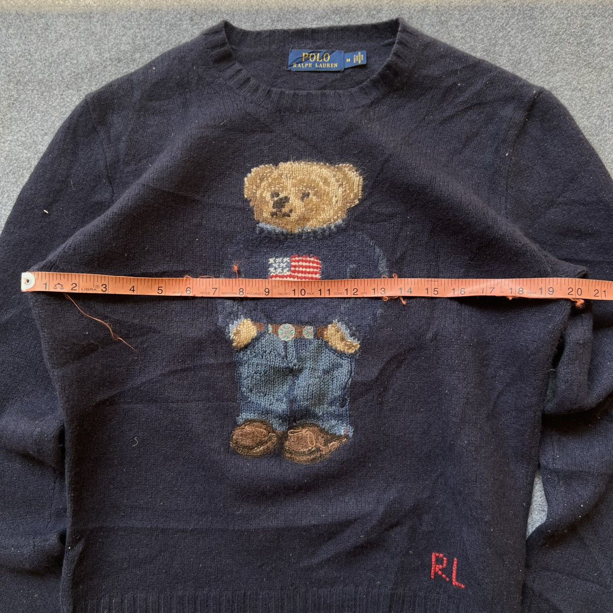 Polo Ralph Lauren 💥RARE💥 Vintage Polo Ralph Lauren Bear Hand Knit Sweater Size US M / EU 48-50 / 2 - 9 Thumbnail
