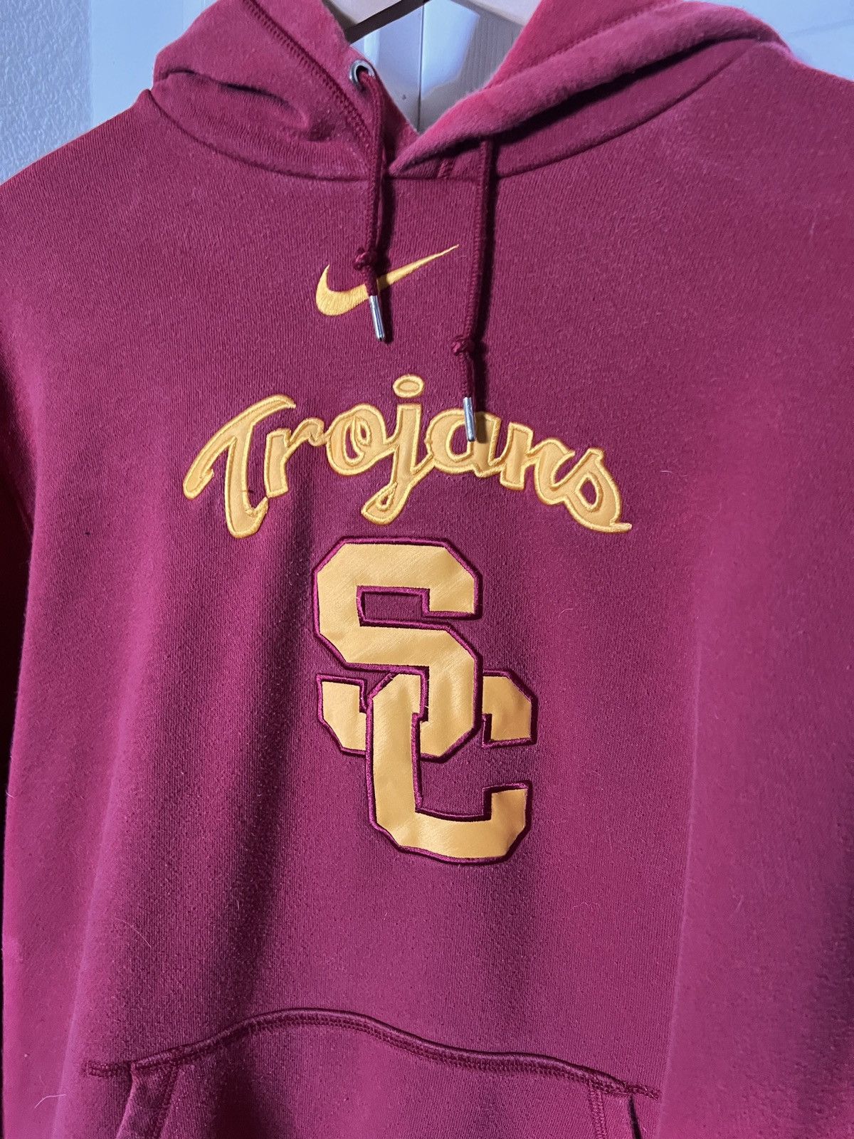 Vintage Vintage Nike Center Swoosh USC Hoodie Size US L / EU 52-54 / 3 - 5 Thumbnail