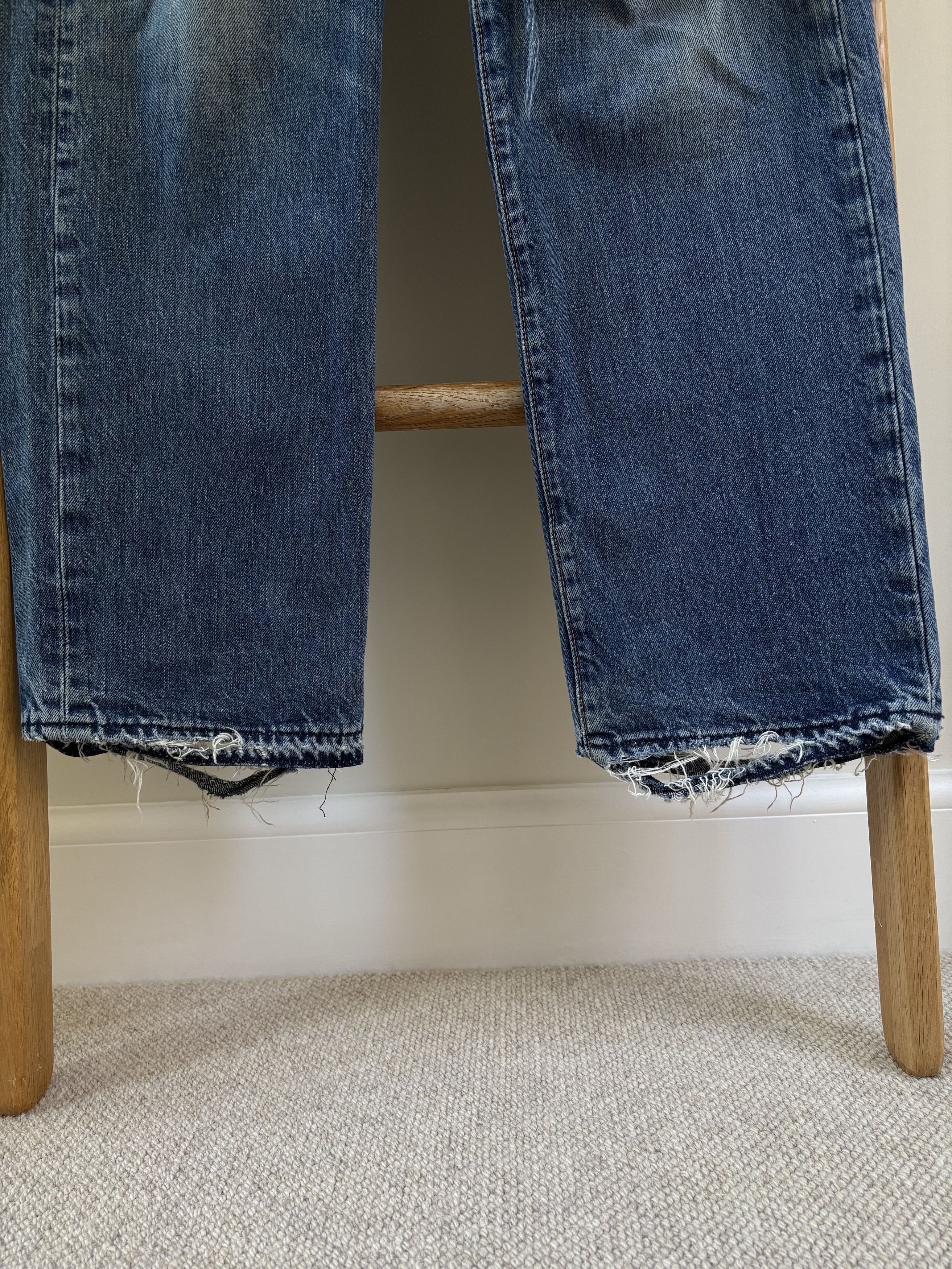 Levi's × Vintage Levi's Vintage Distressed Jeans Size US 33 - 6 Thumbnail