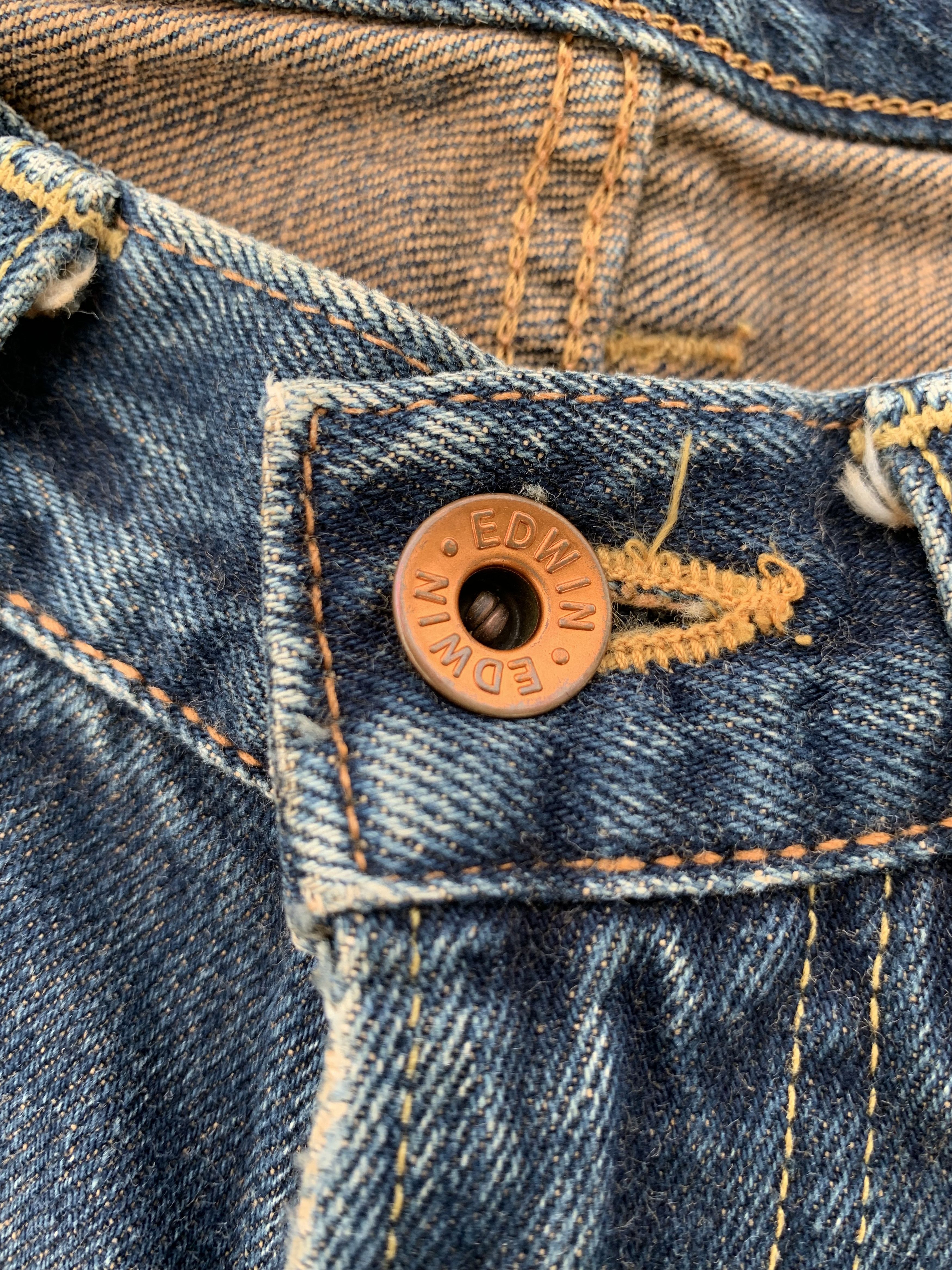 Kapital VINTAGE EDWIN 505X SELVEDGE MUDWASH RUSTY JAPANESE DENIM Size US 28 / EU 44 - 16 Thumbnail