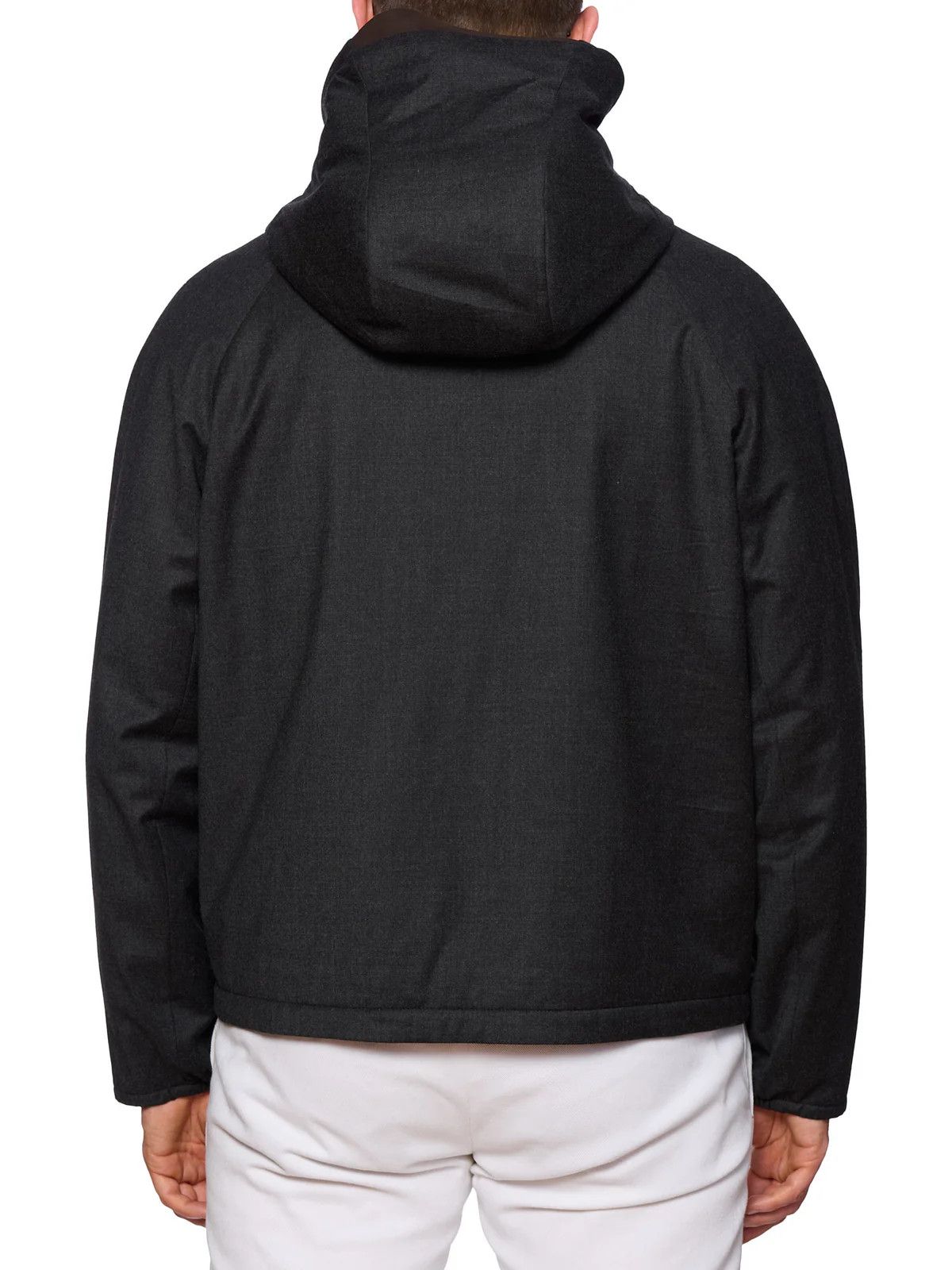 Berluti BERLUTI Paris Carbon Gray Technical Wool B-Way Jacket Size US M / EU 48-50 / 2 - 2 Thumbnail